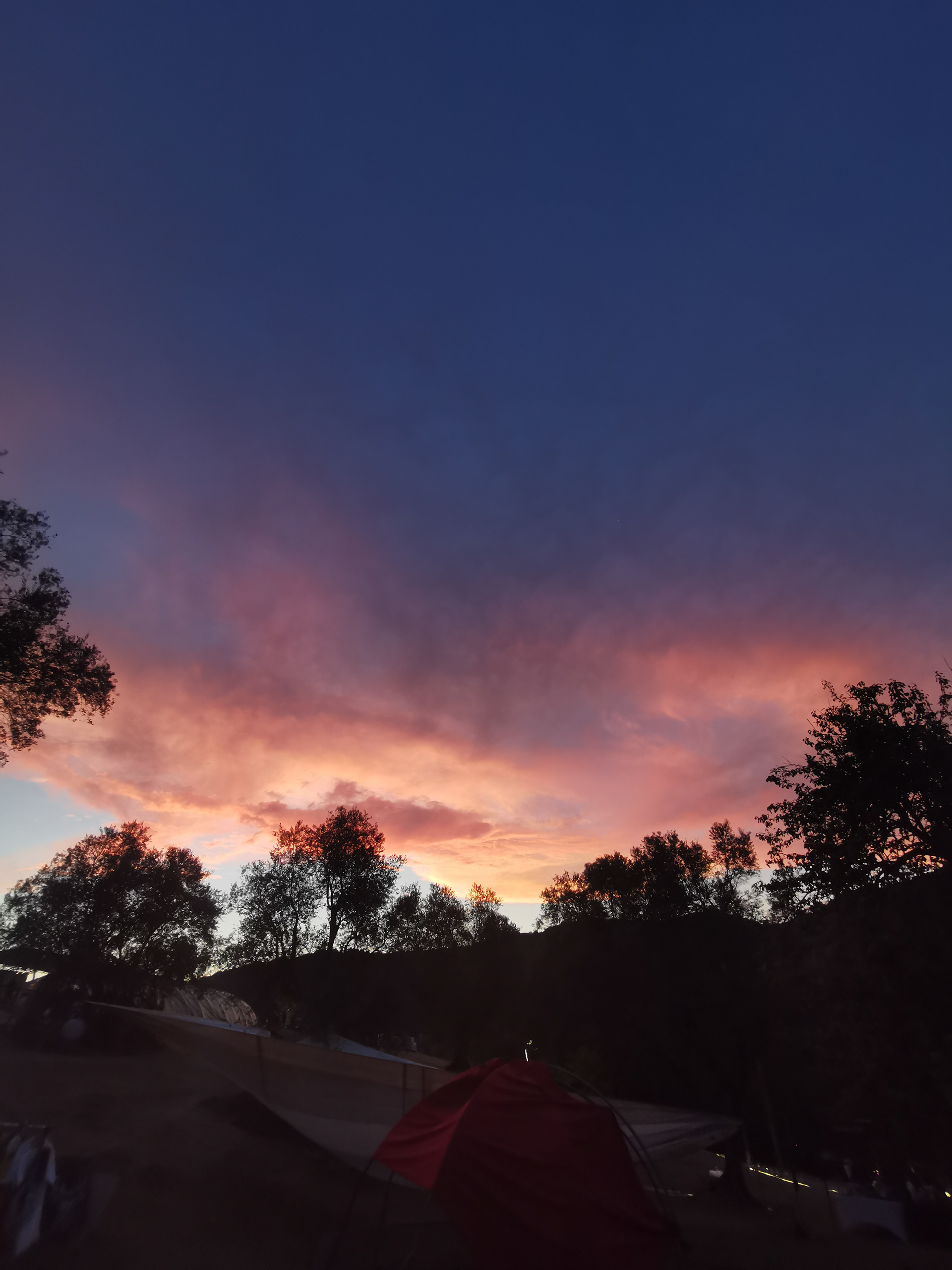 Coucher de soleil samedi soir