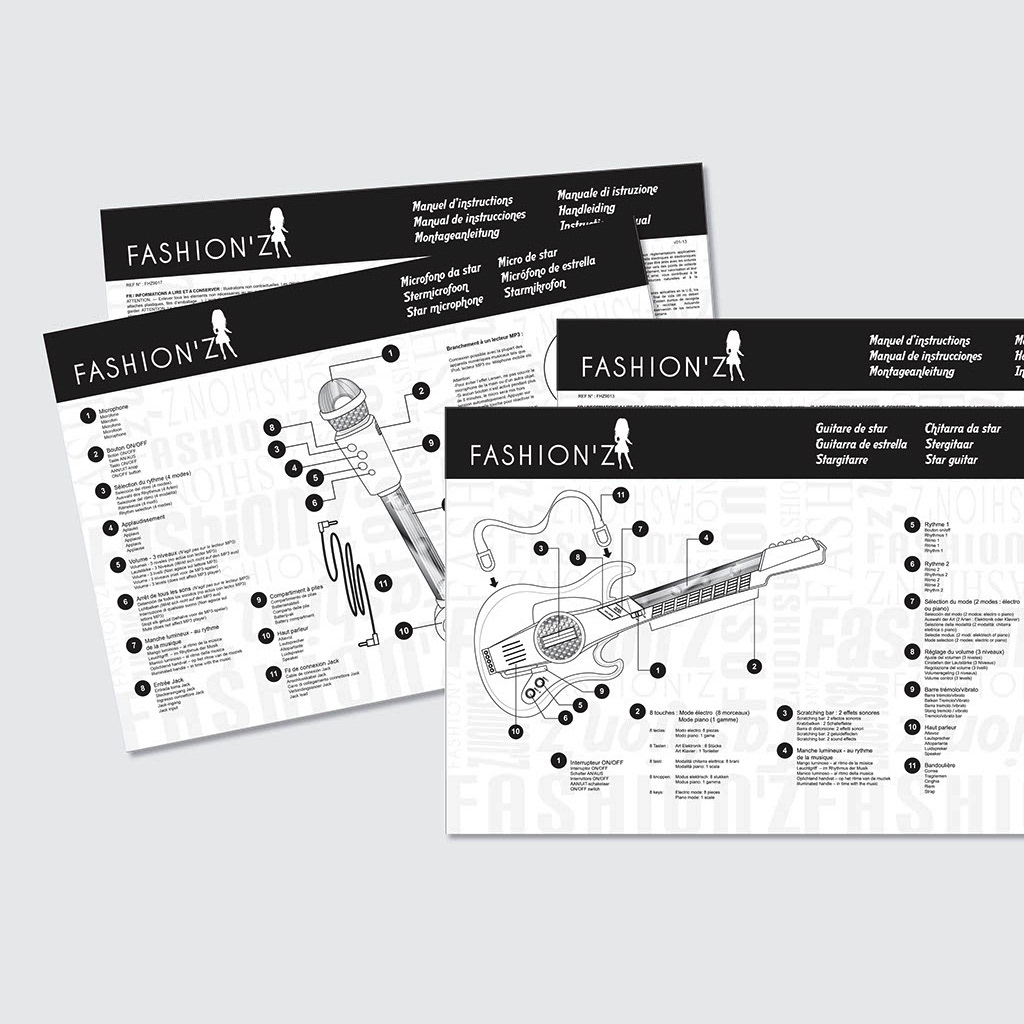 Mise en page et schéma pour notice