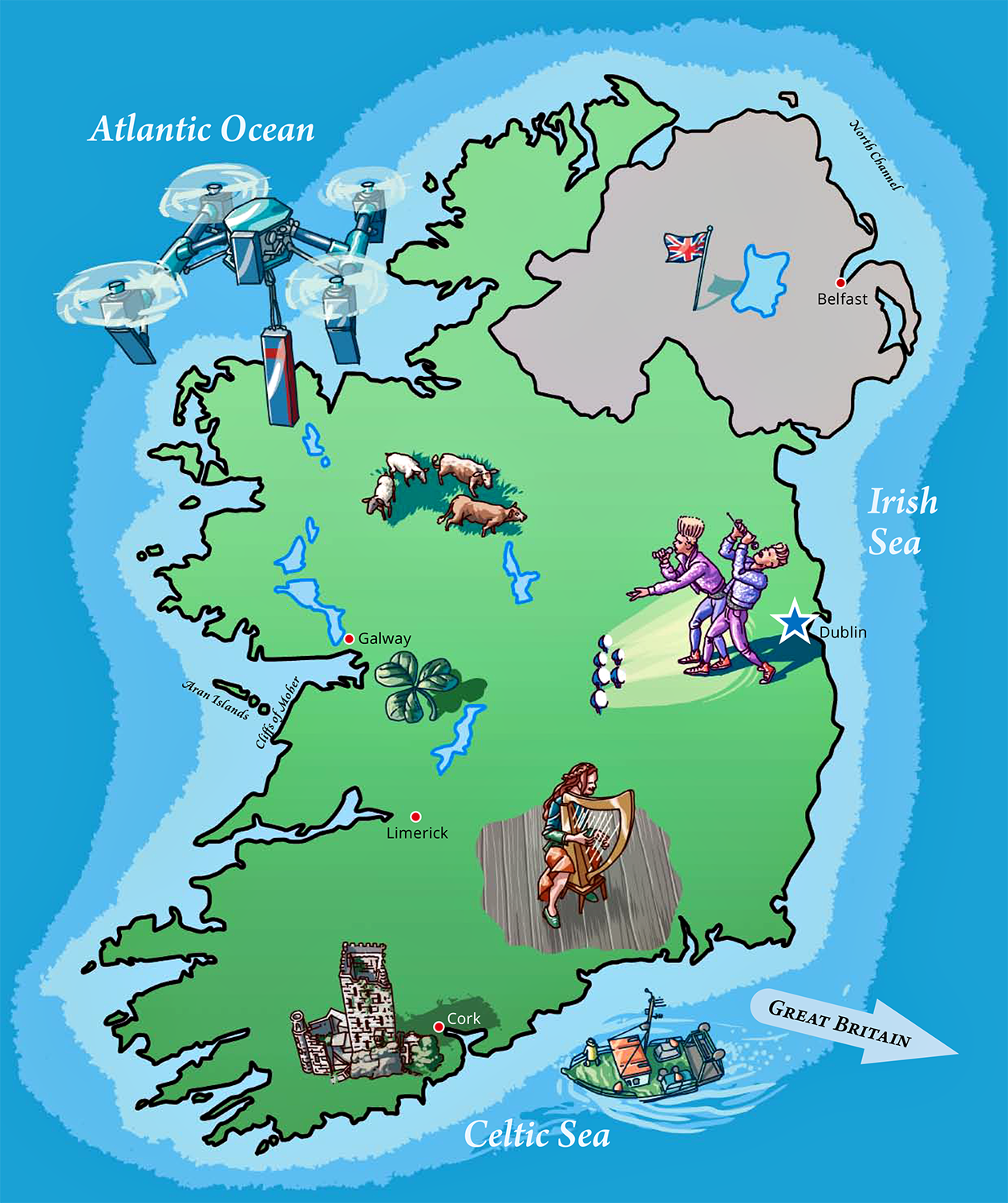 Map of Ireland