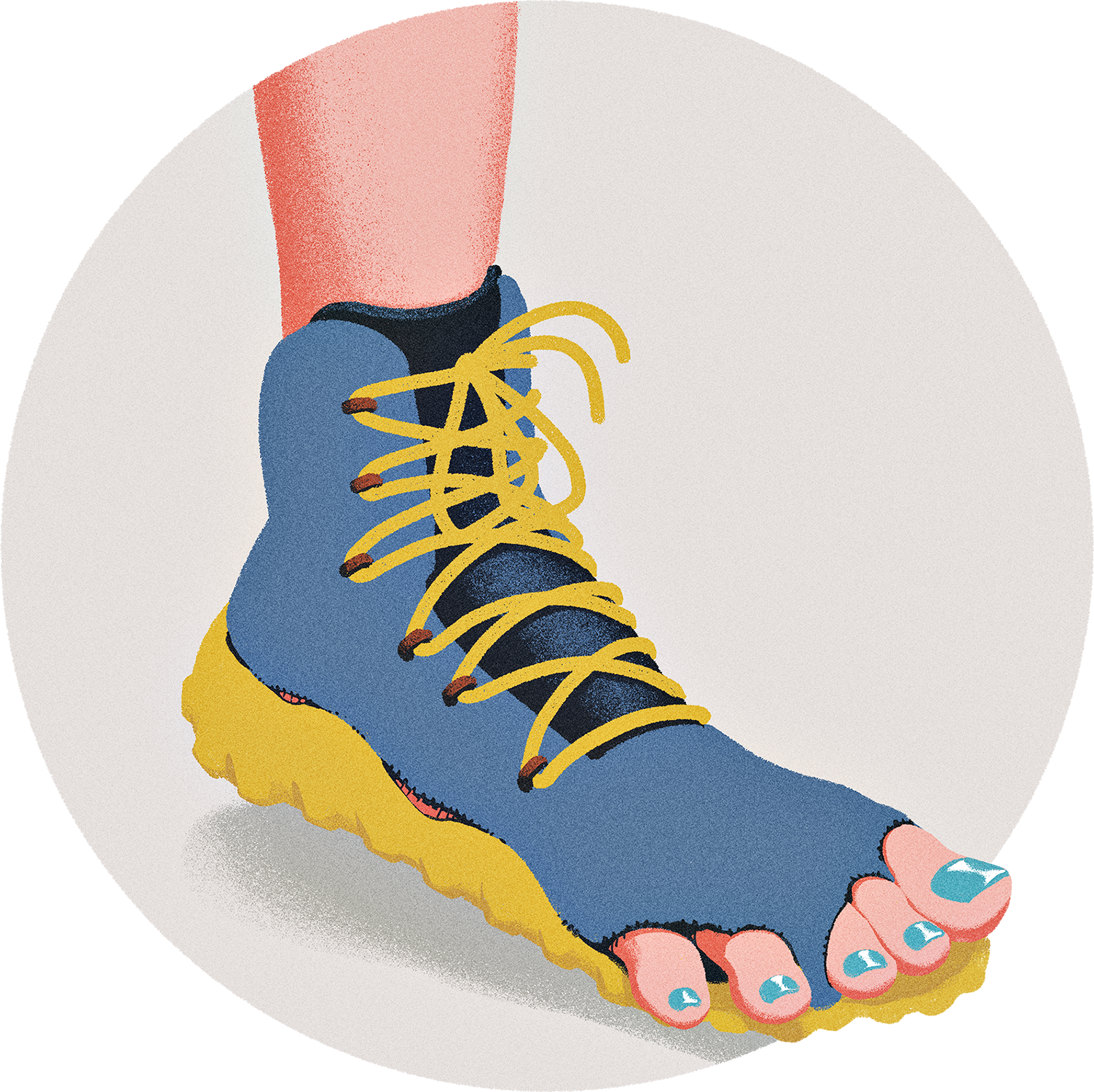 Barefoot shoes split at the seams