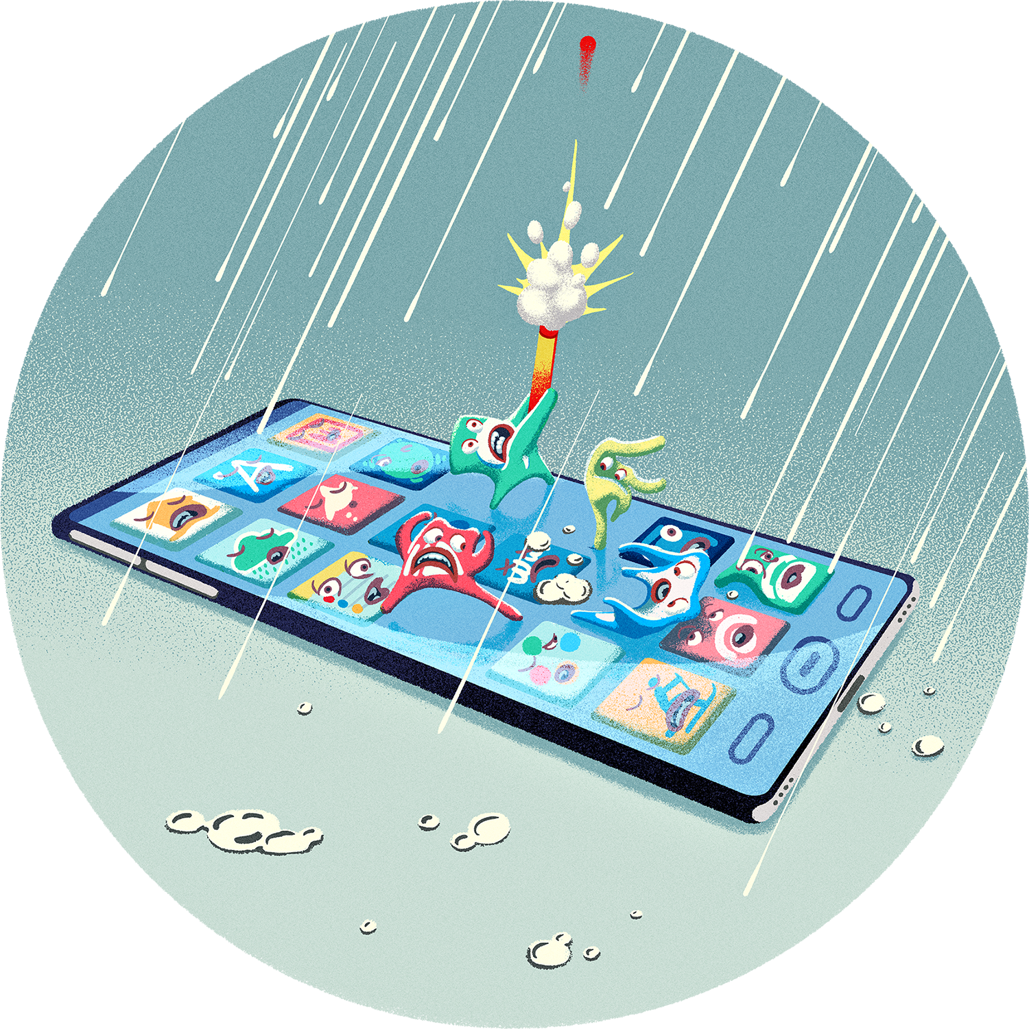 Hydrophobic phone