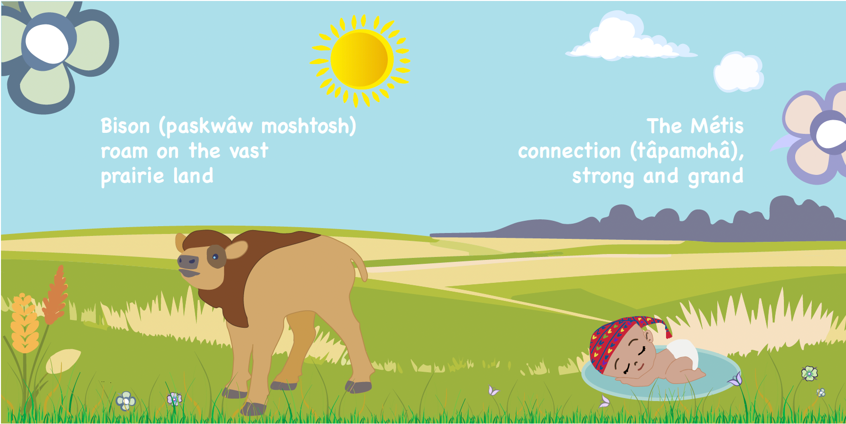 Métis Baby Board Book Spread