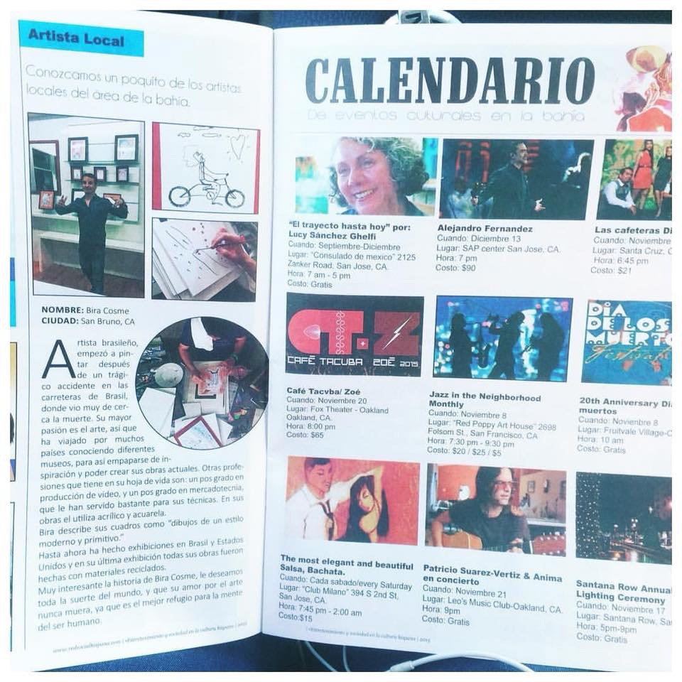 US Latin magazine about my paintings - California