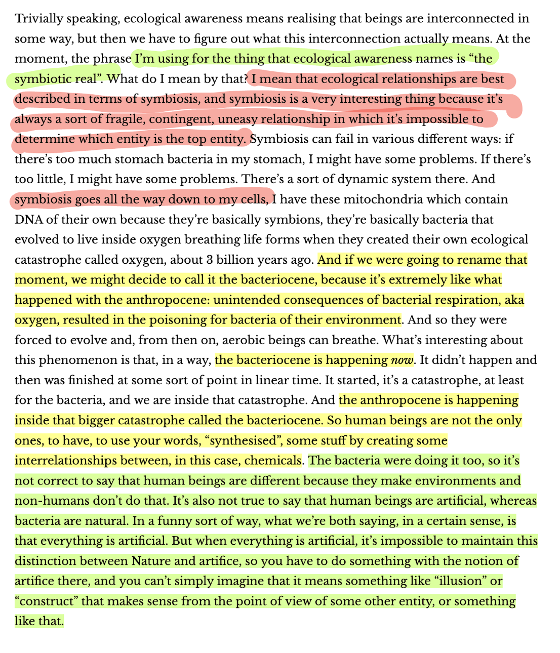 Timothy Morton: Ecology Without Nature