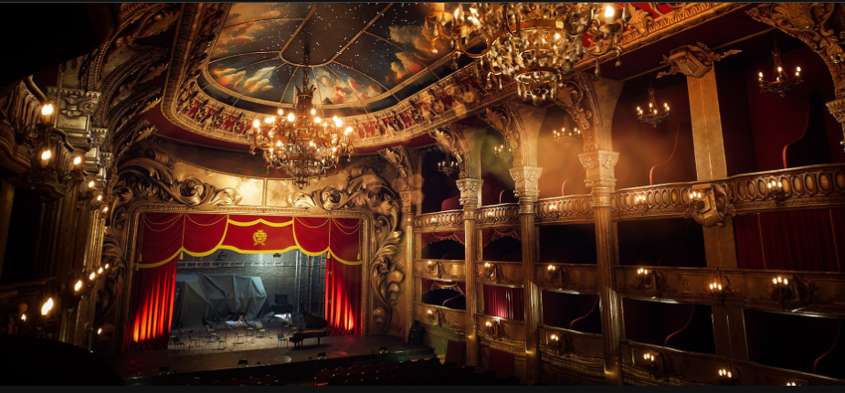 Theater assembled with UE marketplace assets