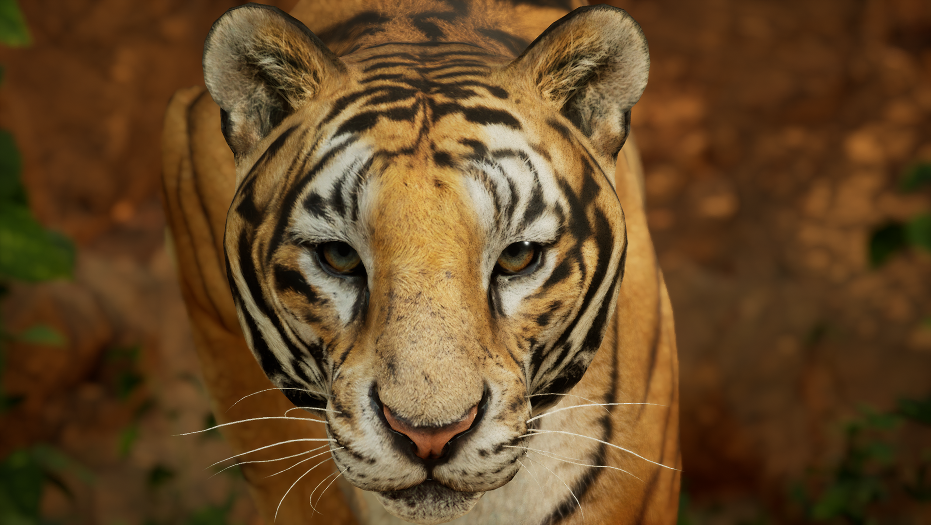 Tiger animated in Maya imported as Alembic