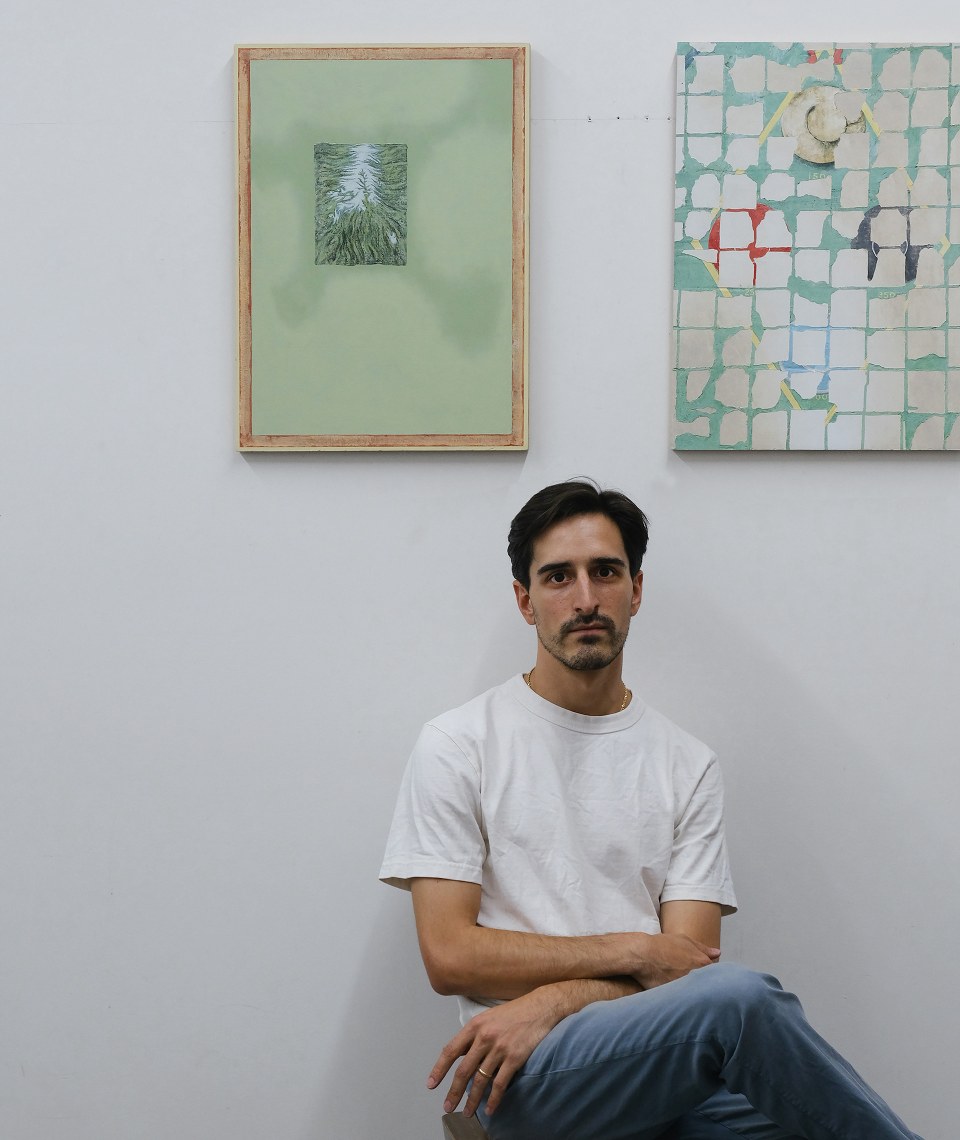 Paul Fiore Artist. Paul Fiore in his Brooklyn studio.
