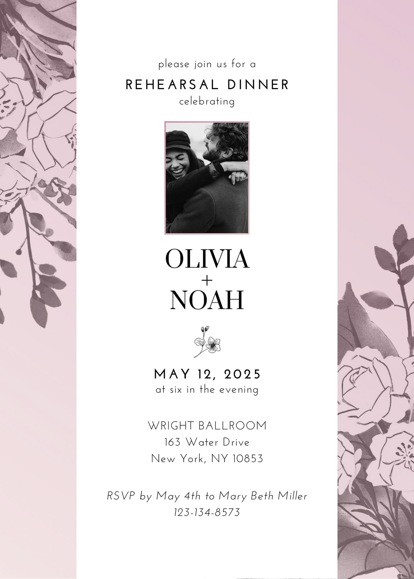 CFW Rehearsal Dinner Invitation 7x5 - 1