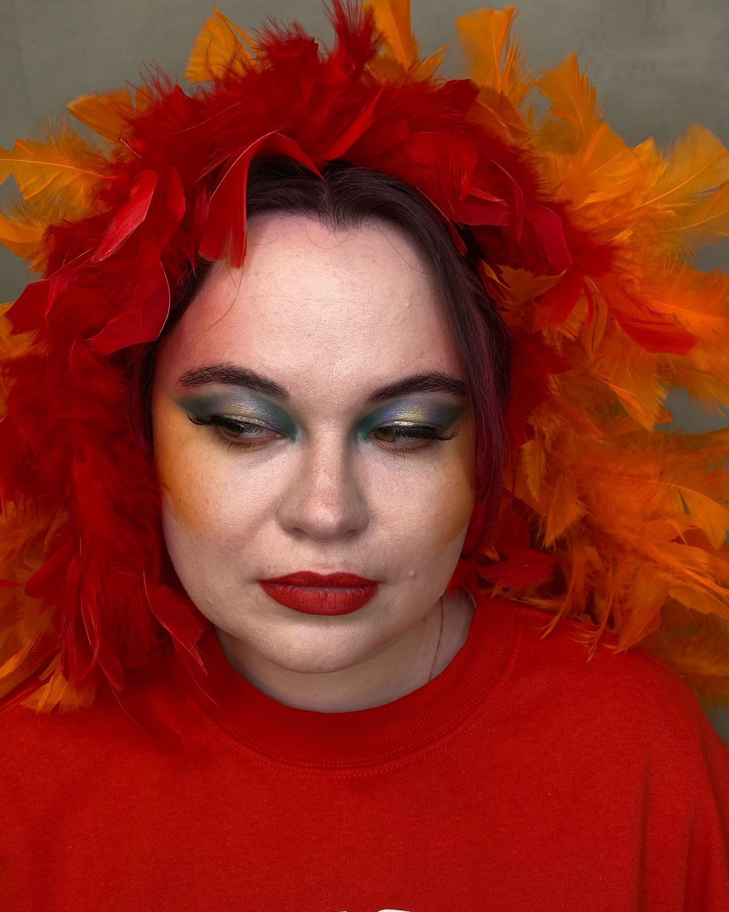 Creative makeup from music video practise