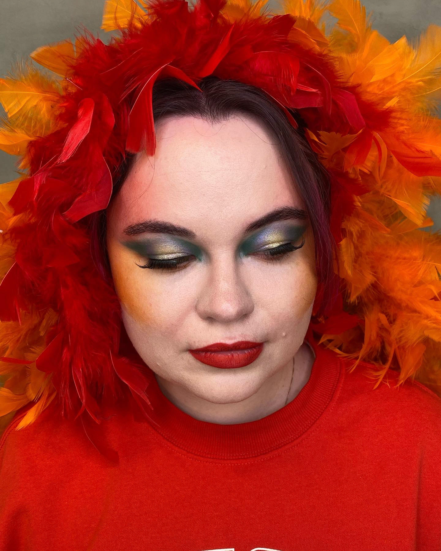 Creative makeup from music video practise