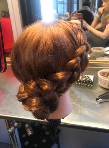 Braided low bun