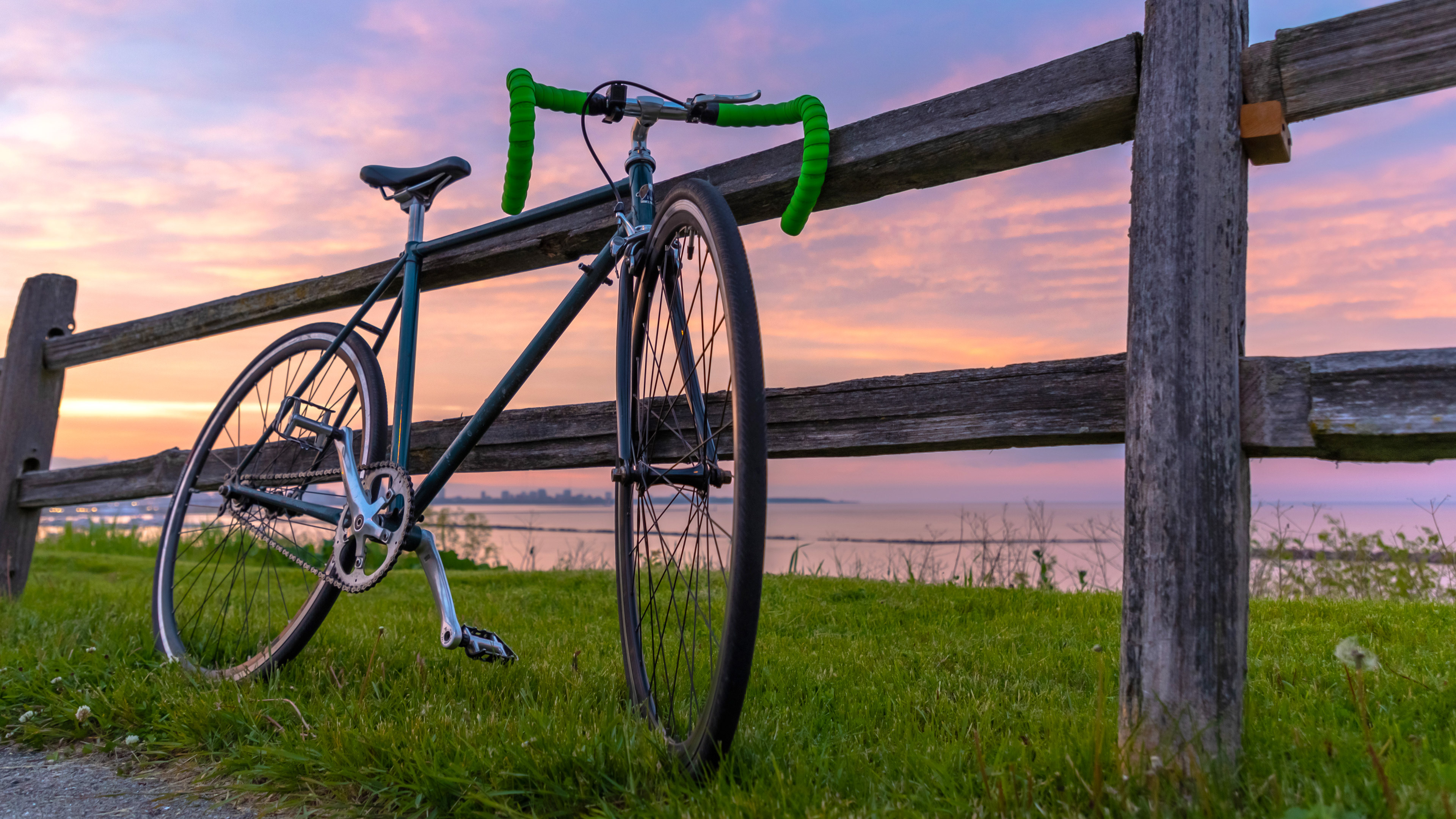 Sunset bicycle lifestyle