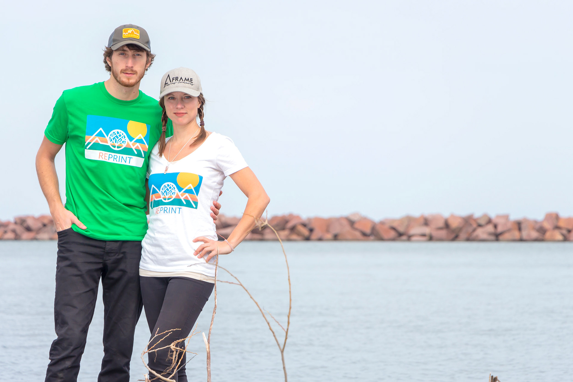 Lakefront lifestyle portrait