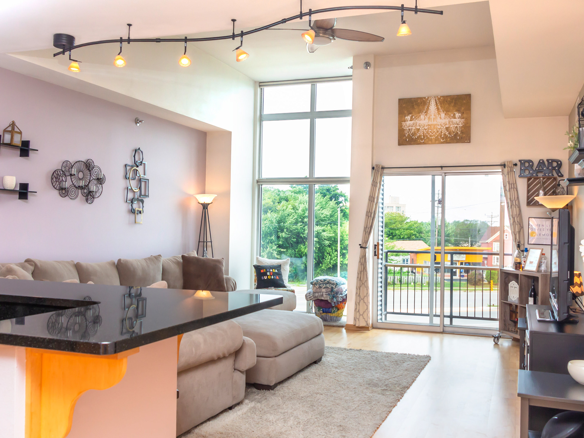 Living room real estate photography