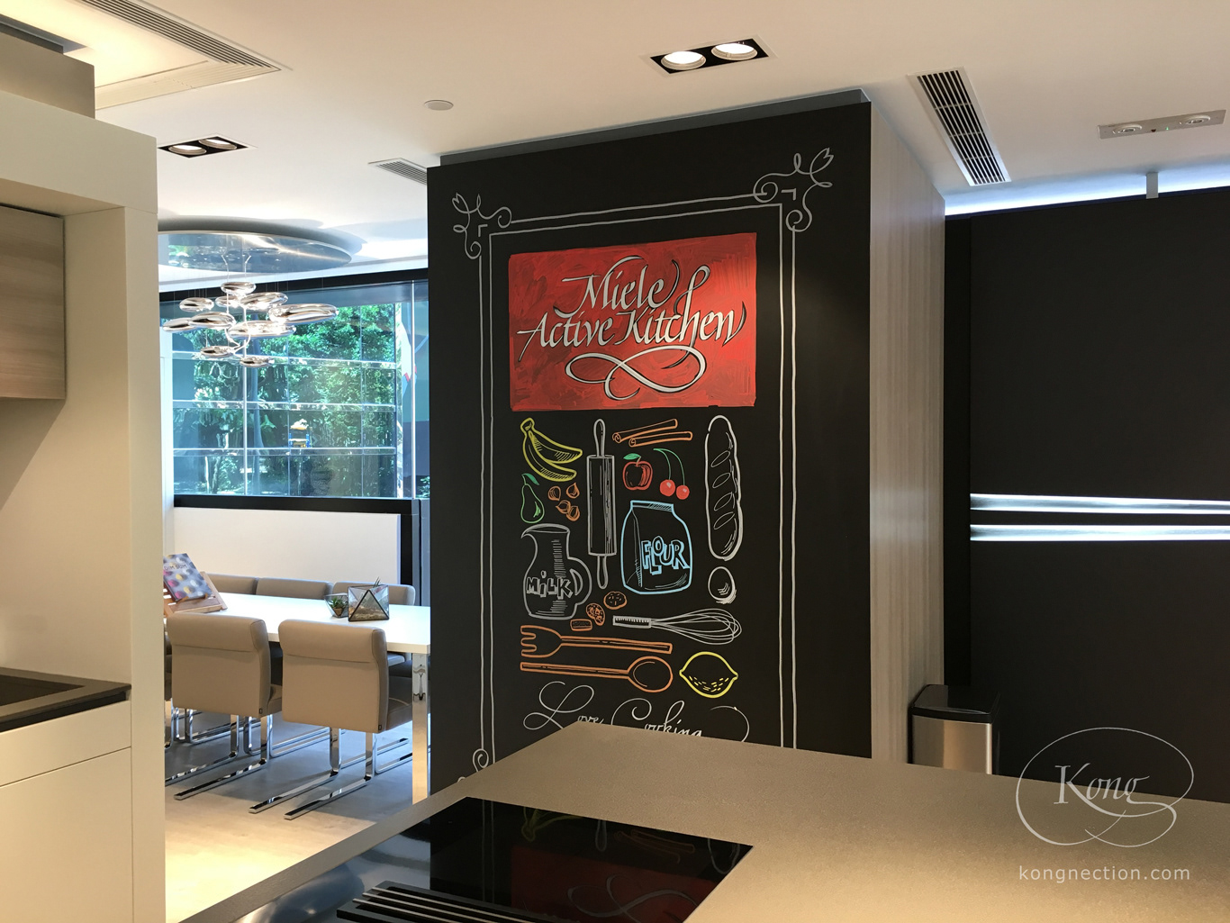 Lettering and drawing for Miele Active Kitchen