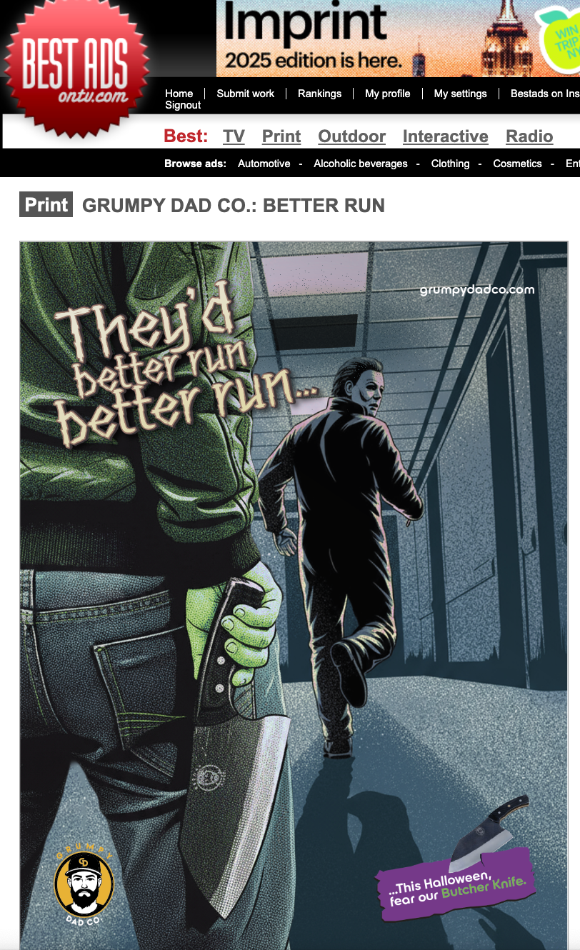 Our Halloween campaign was featured on The Best Ads on TV.