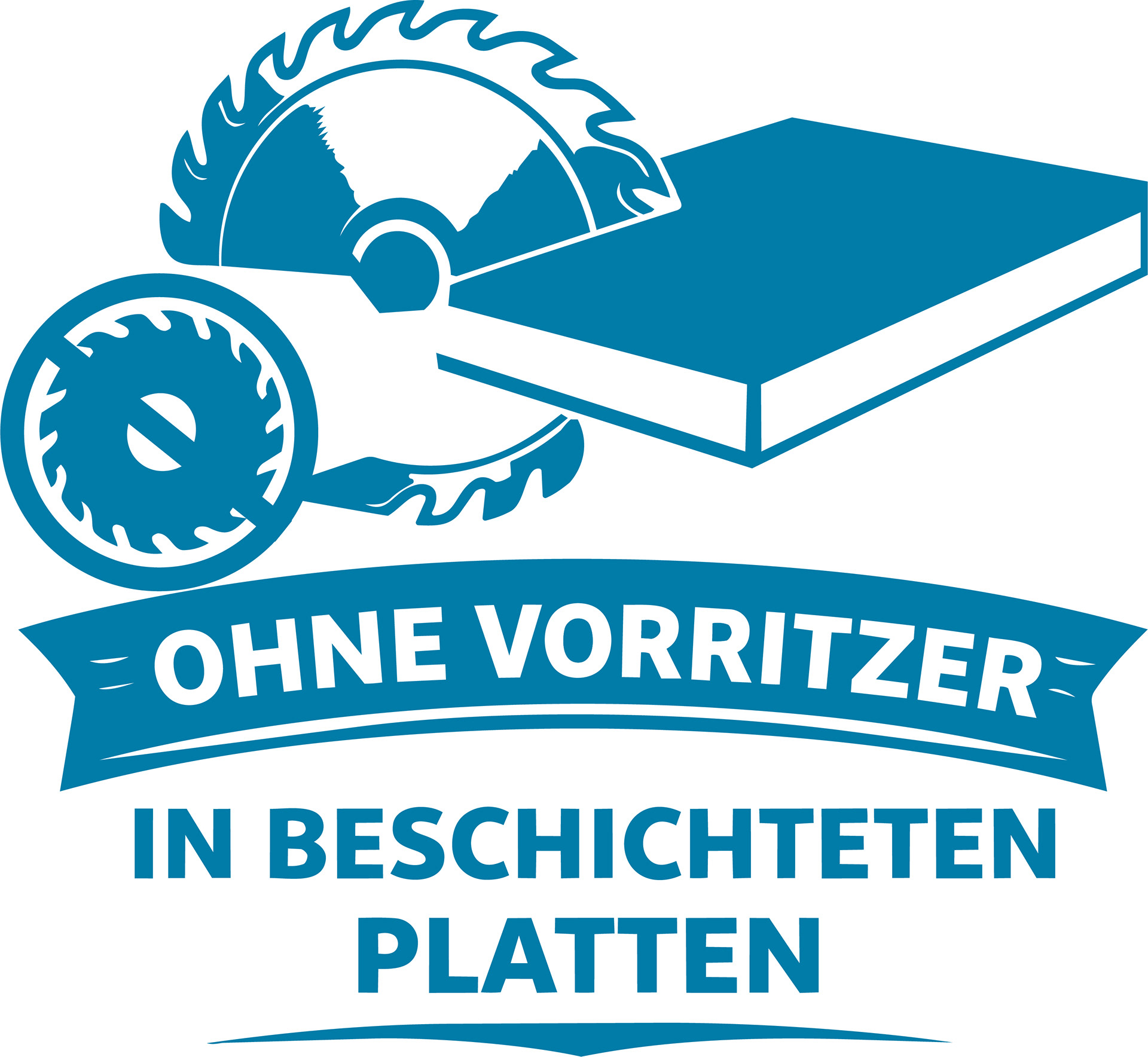 Sägen von beschichteten Spanplatten ohne Vorritzer