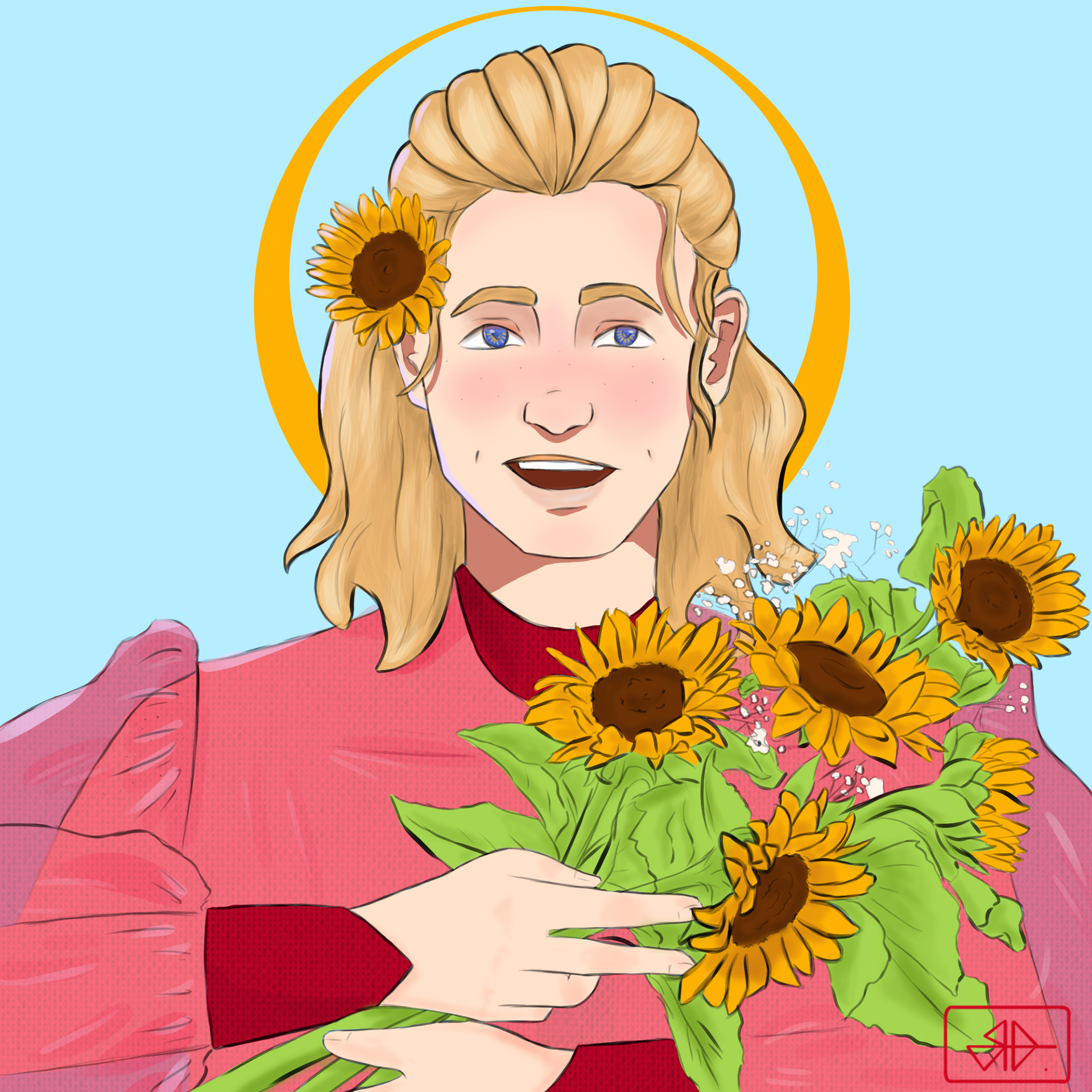 A modern depiction of the ancient Greek god Apollo of the sun.