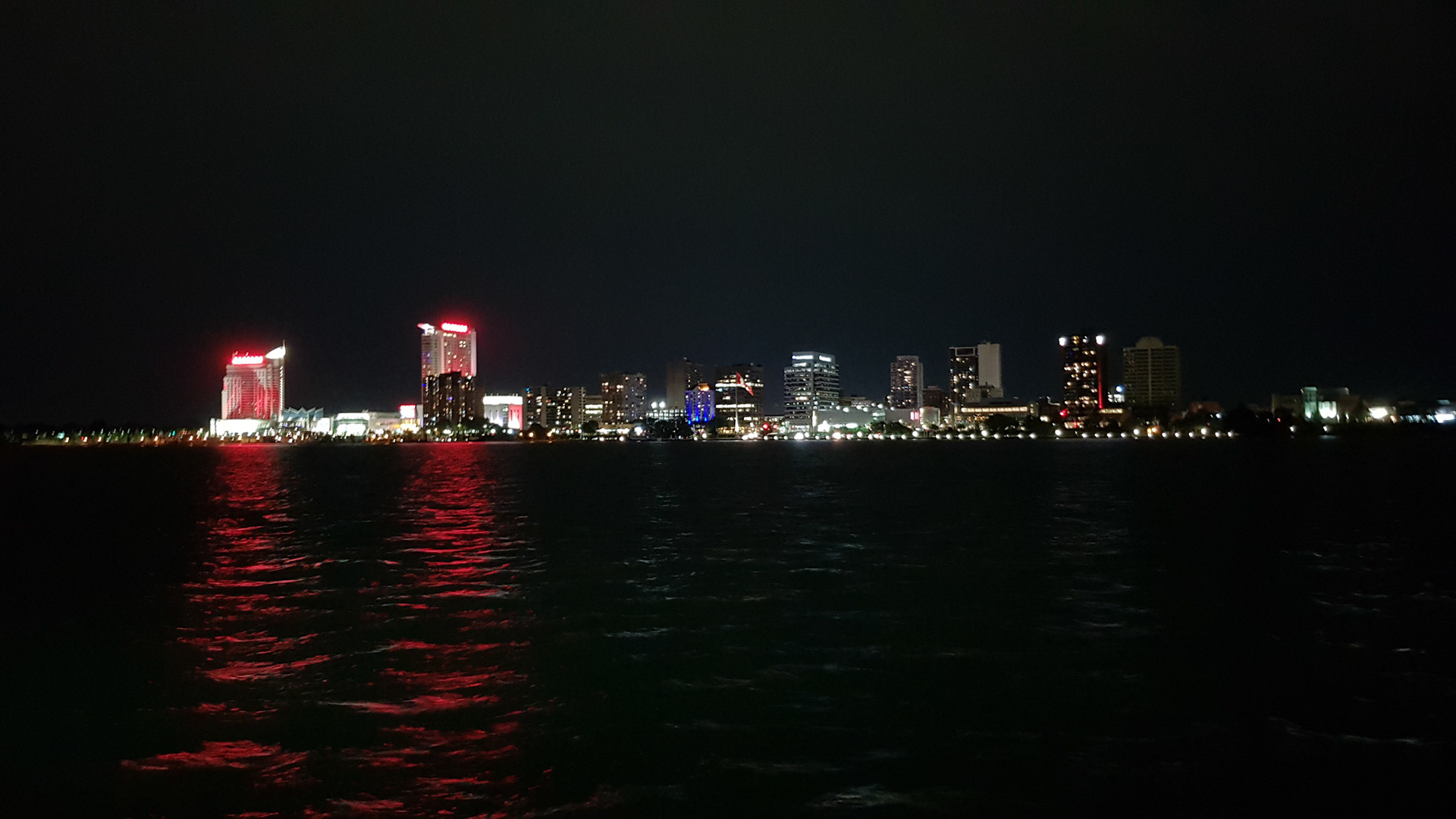 View across to Canada