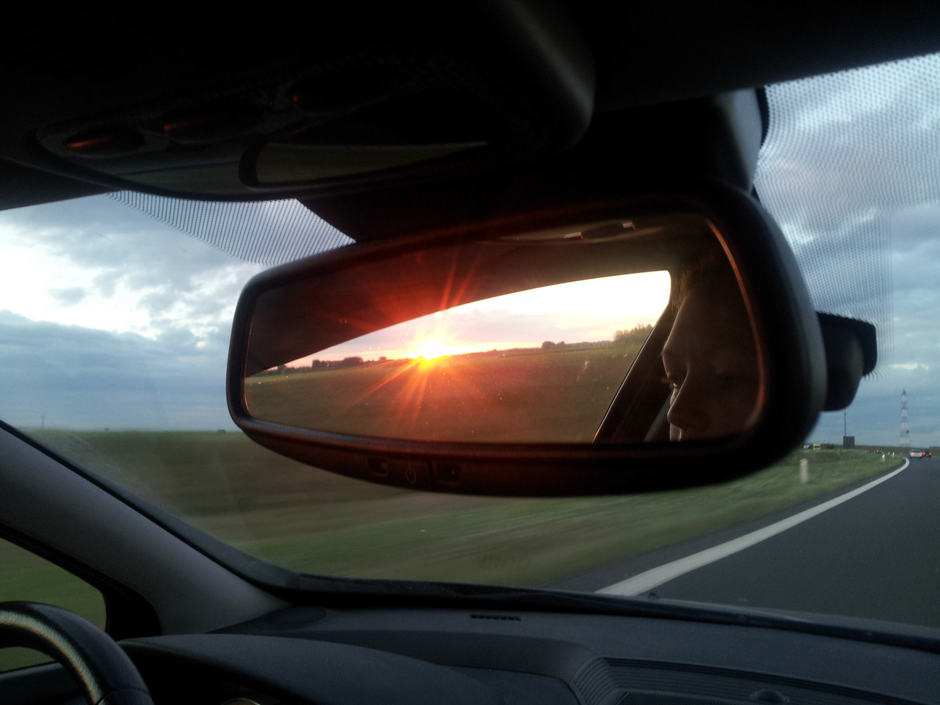 Zonsondergang in Frankrijk