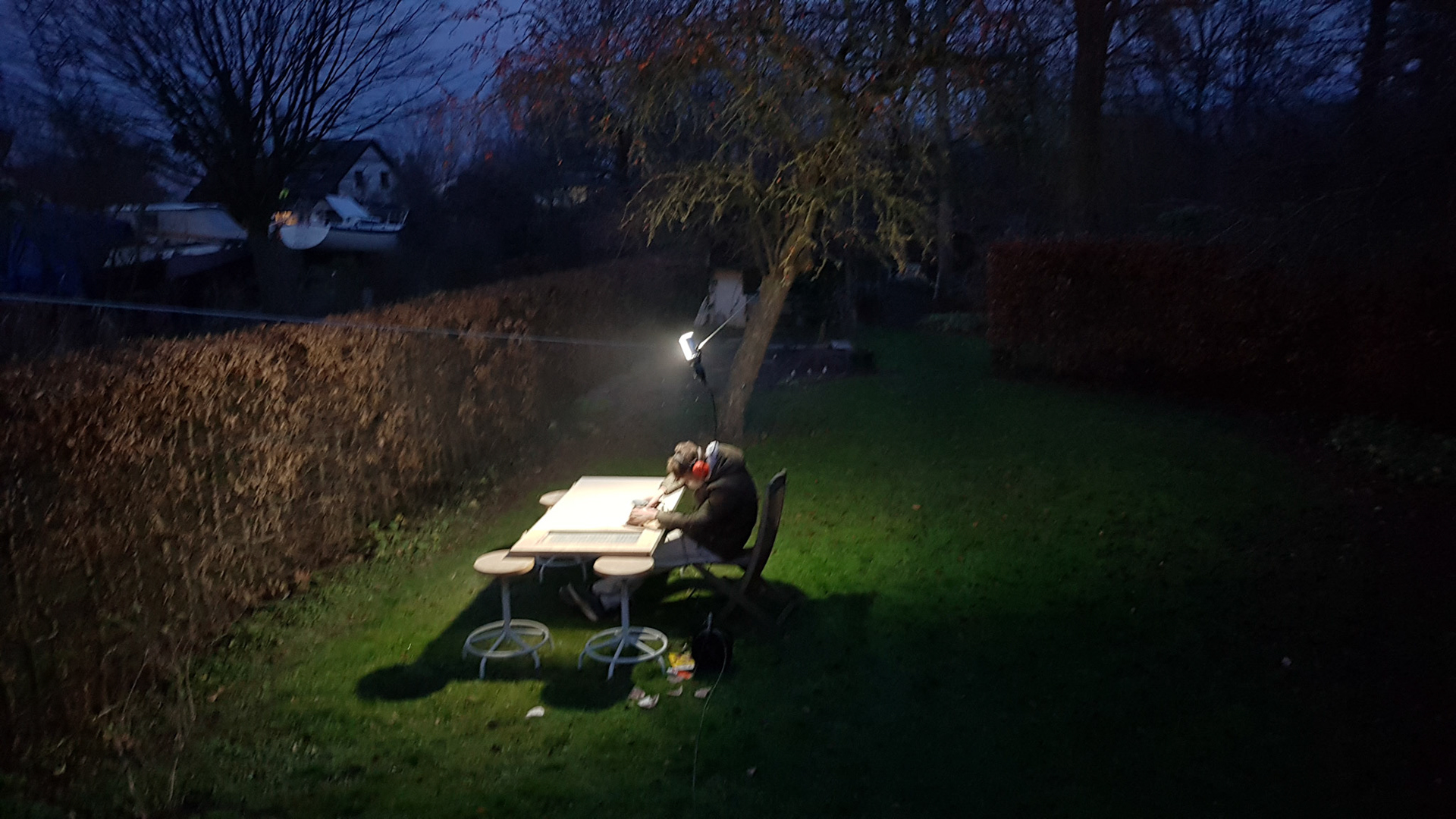 Het wordt donker