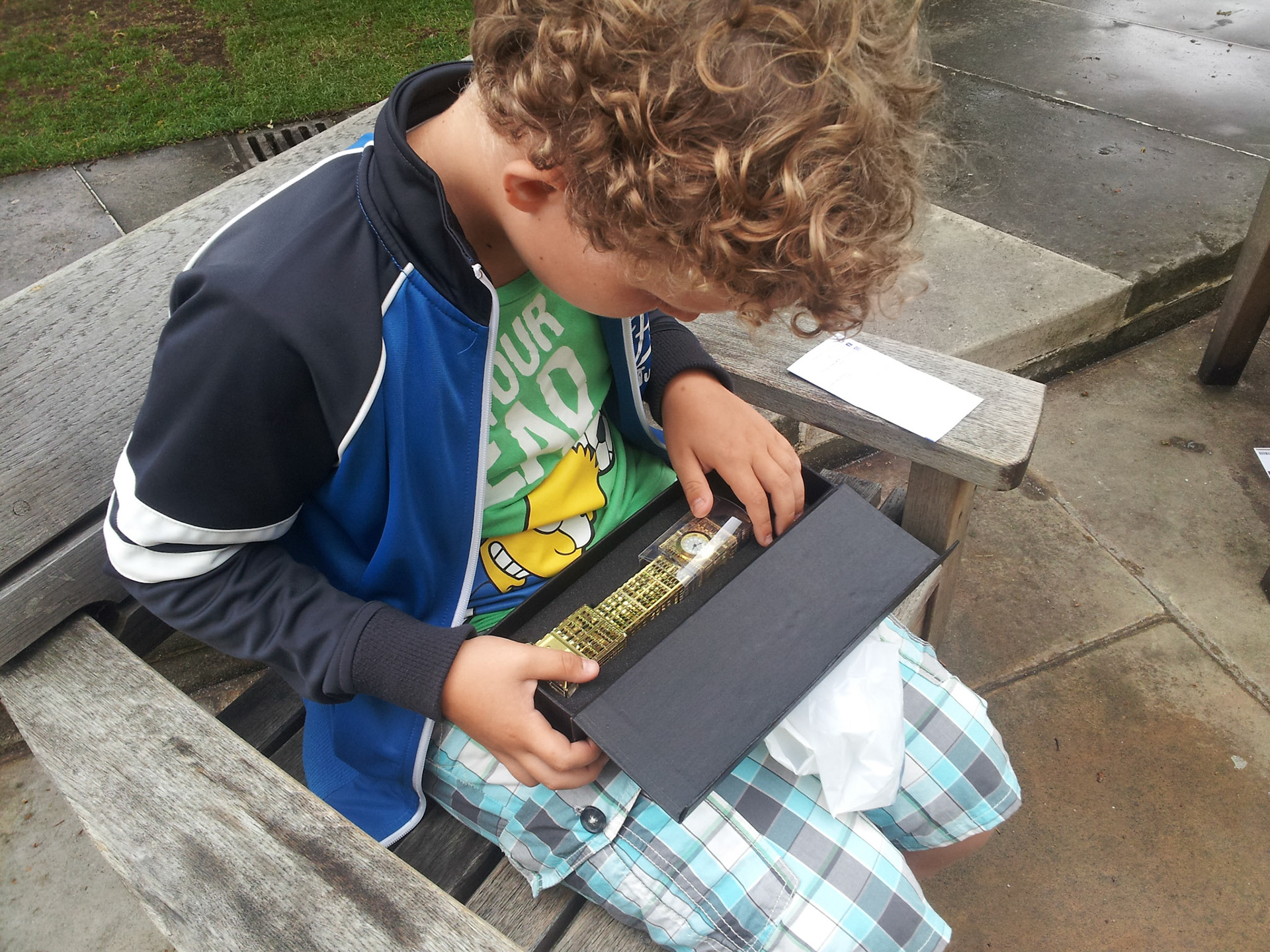 Mathijn is geslaagd: een mooie big ben