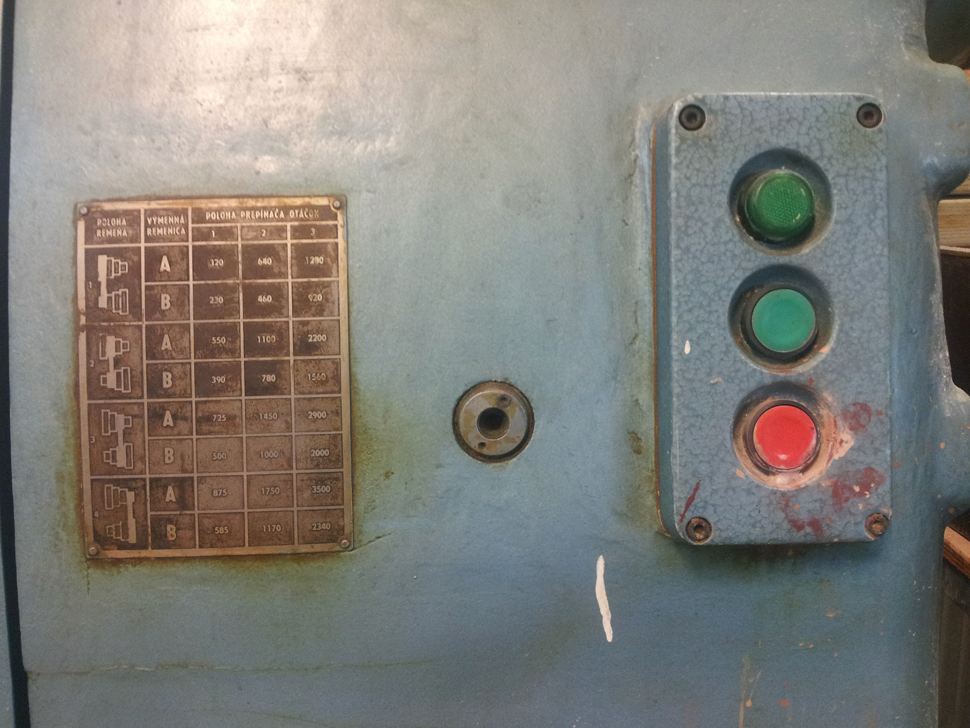 Old machine controls