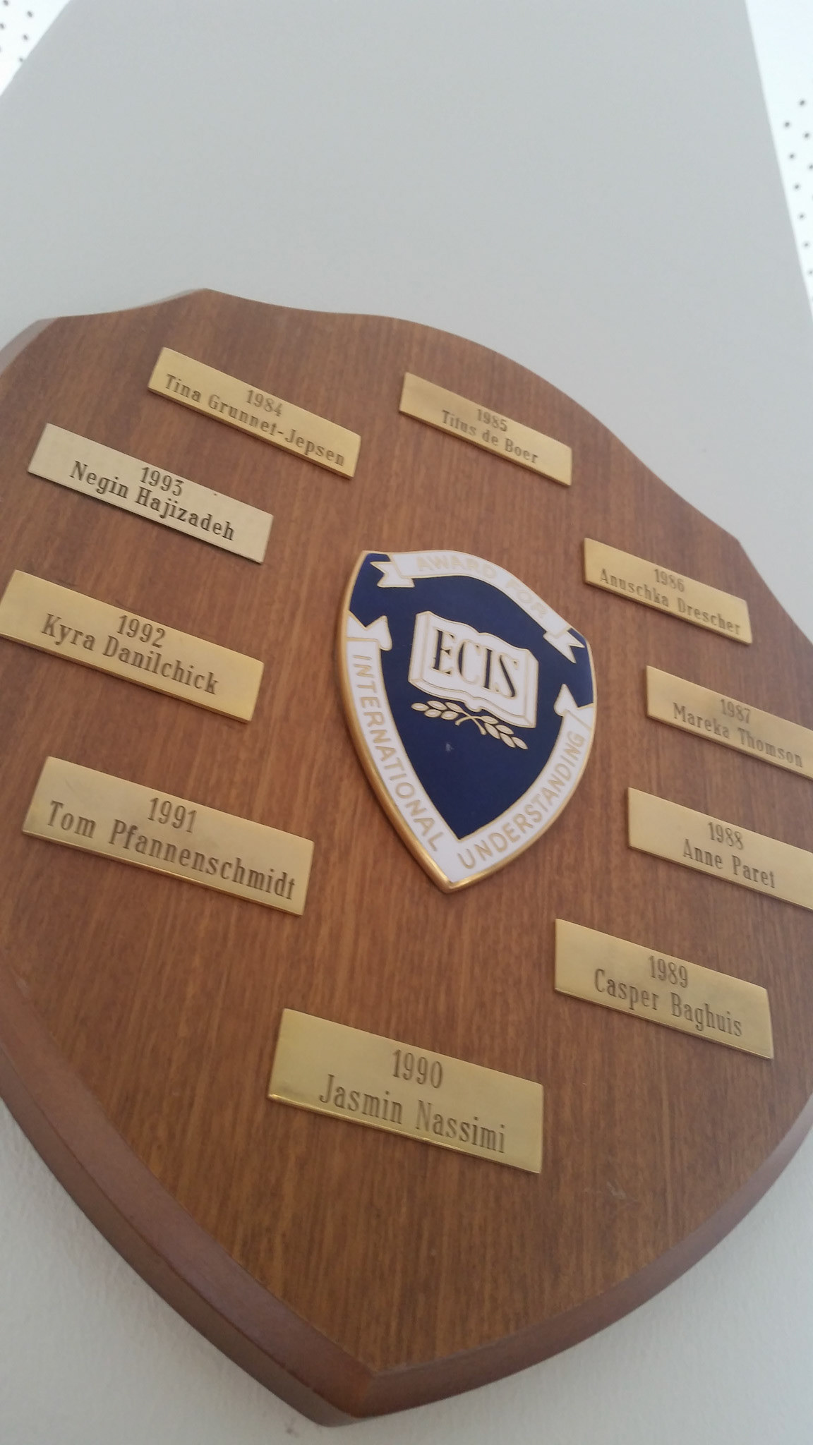 My name is still on the wall at my old school!