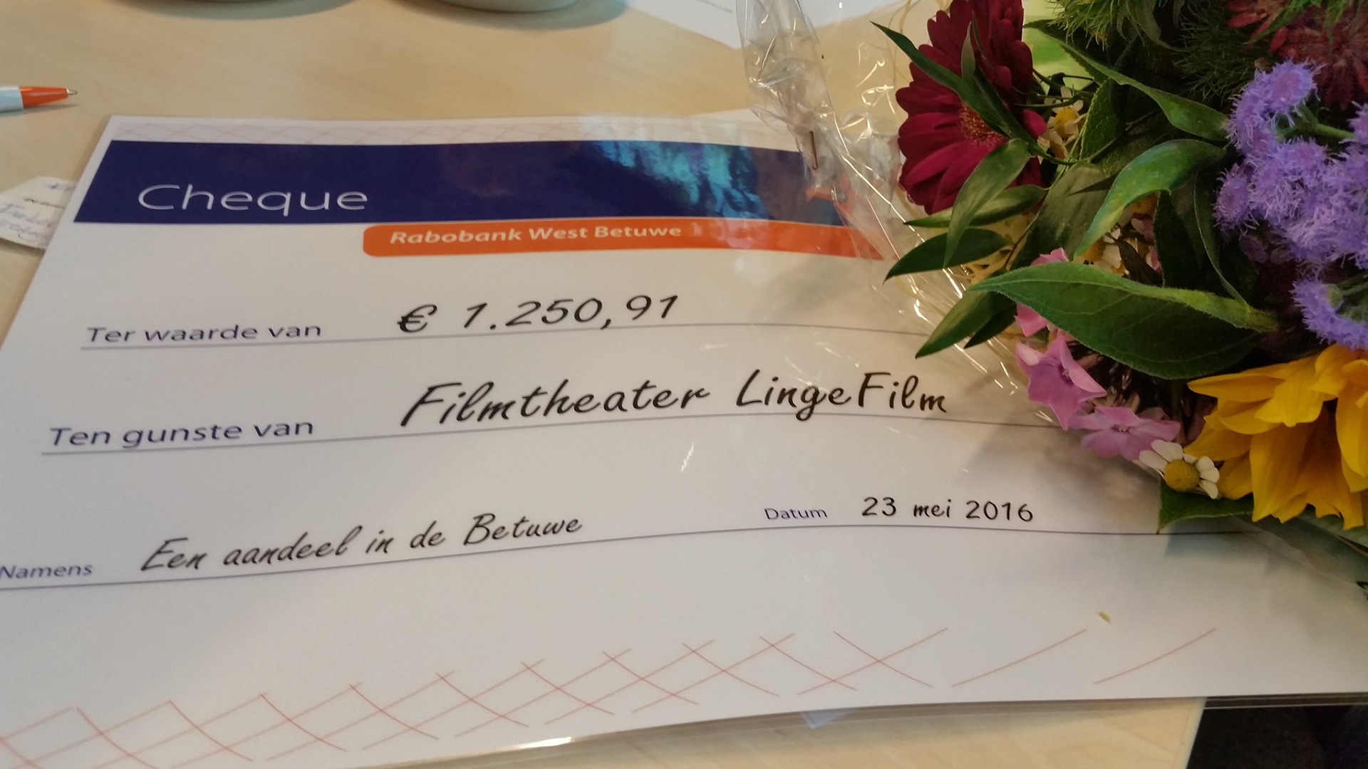 Cheque voor LingeFilm