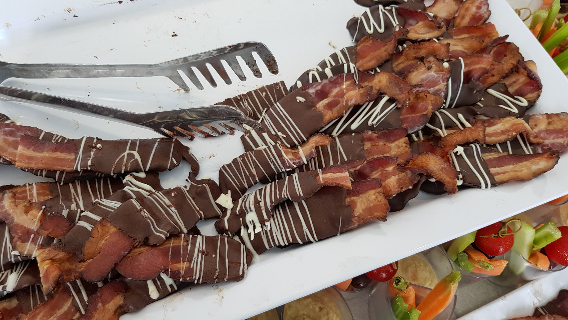 Chocolate covered bacon