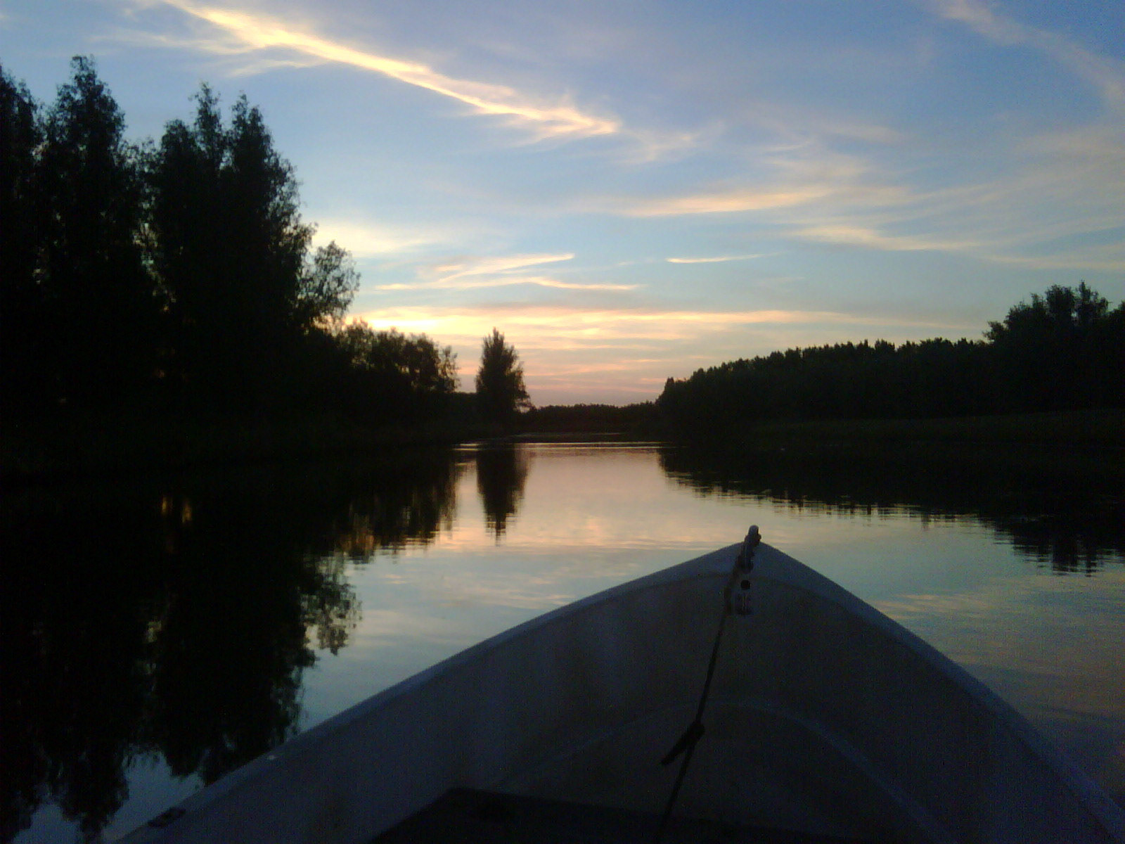 Op de 1 na langste dag, nog laat even een stukje varen