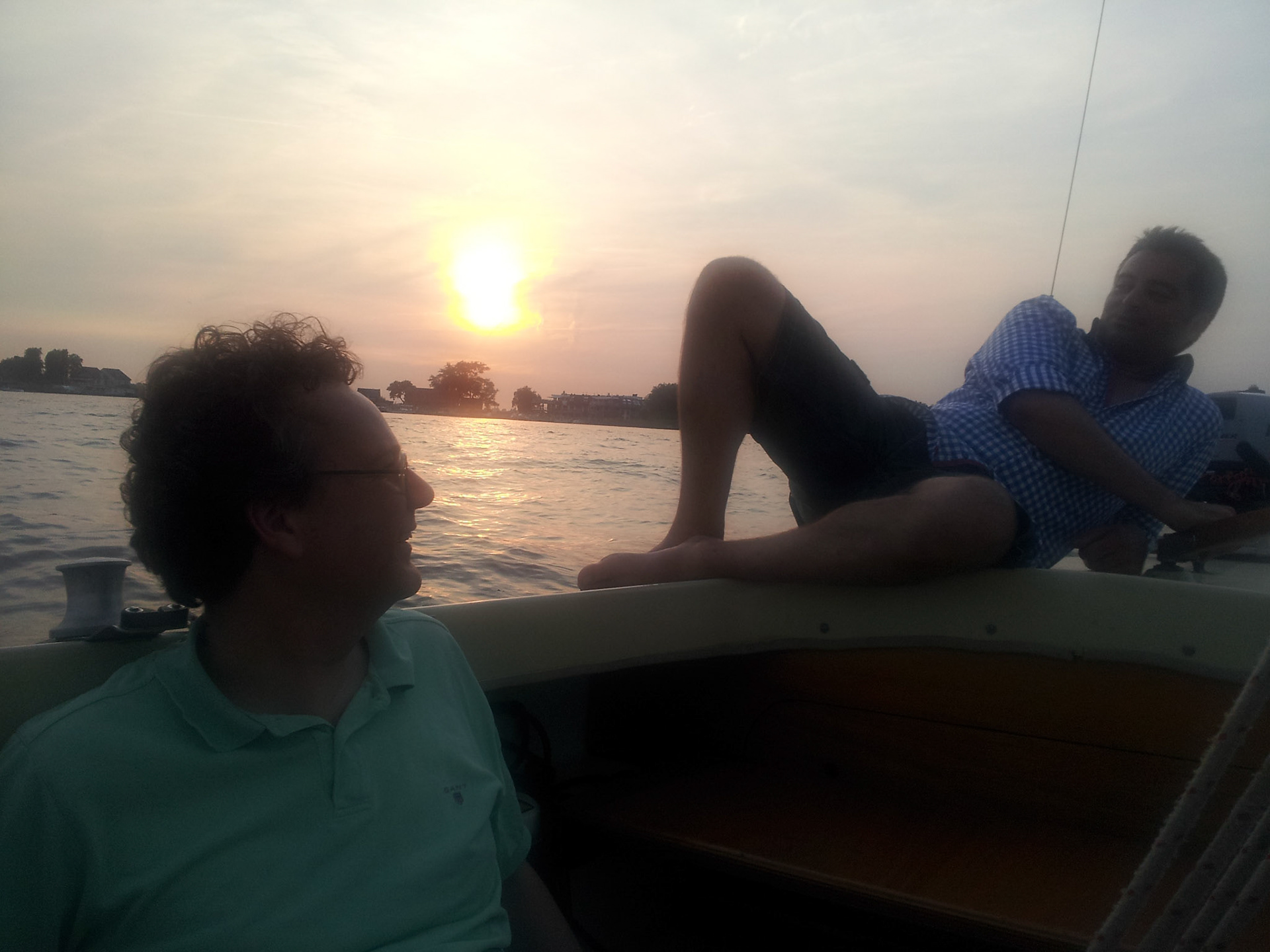 Zeilen met Sjoerd en Mark in Loosdrecht