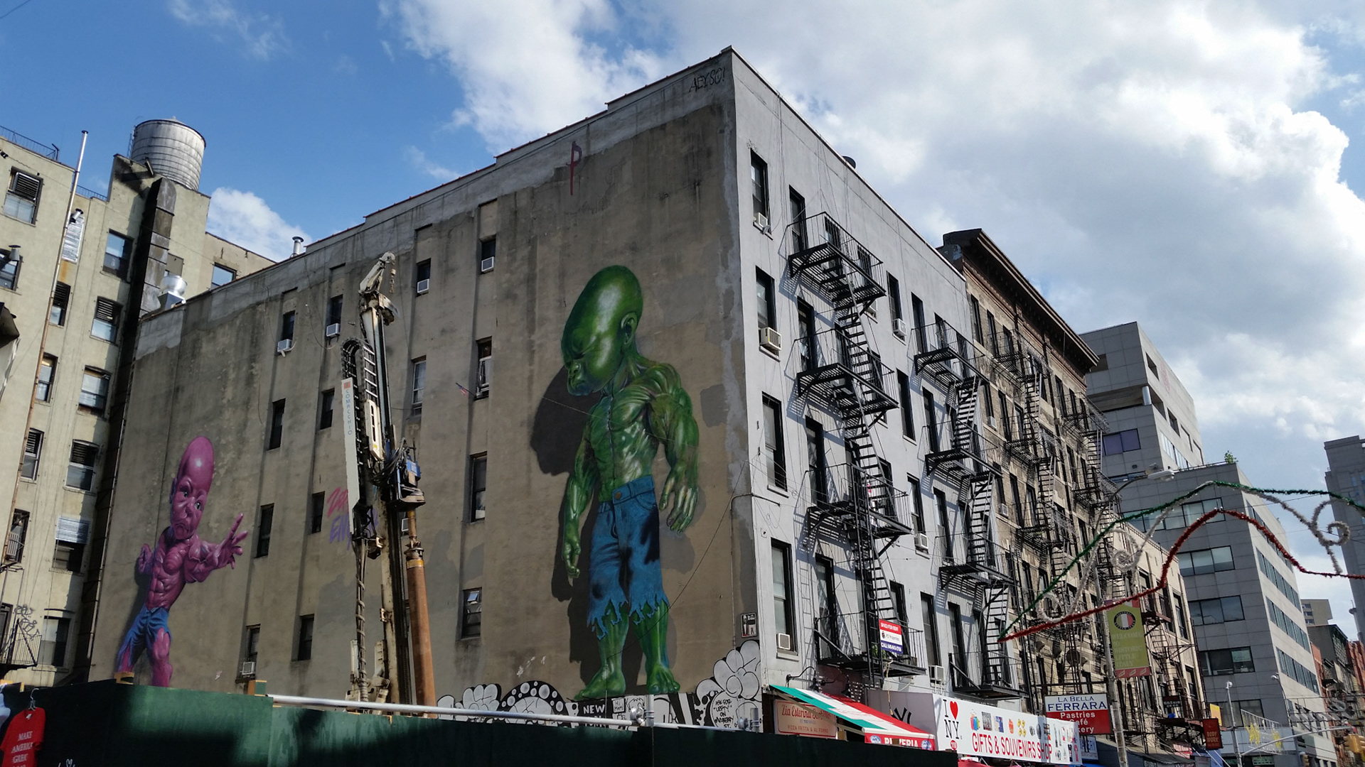 Impressive street art in Little Italy