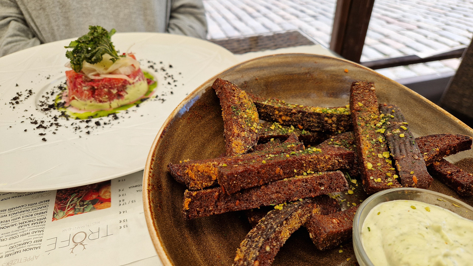 Gefrituurd roggebrood