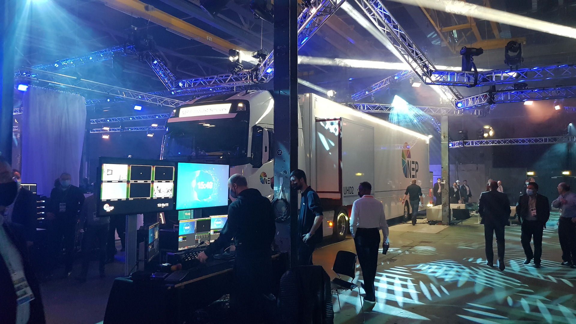 Impressive backstage