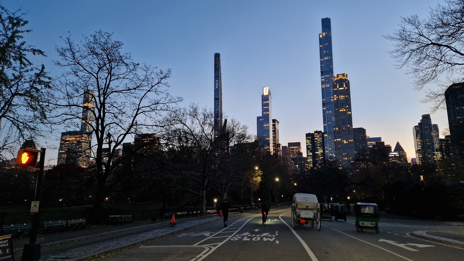 Evening run in Manhattan