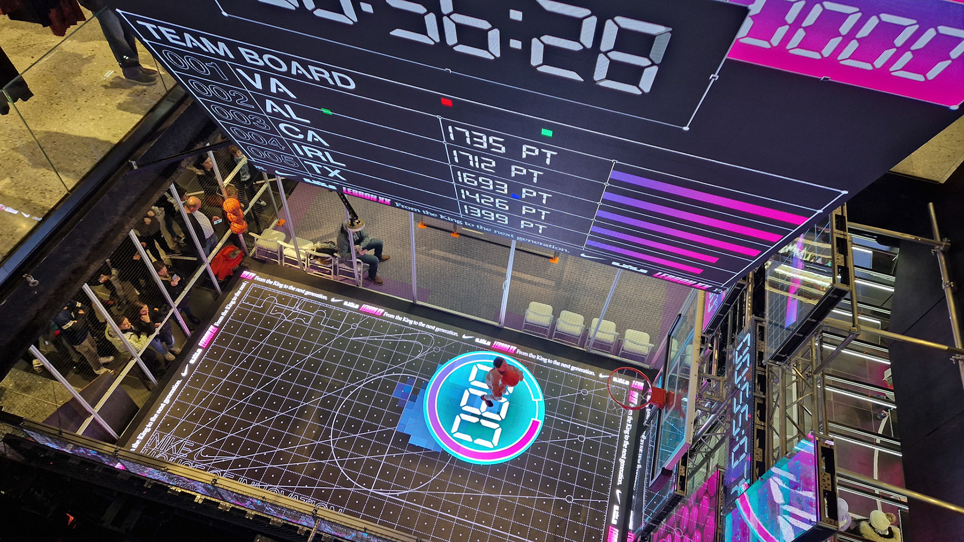 Interactive basketball