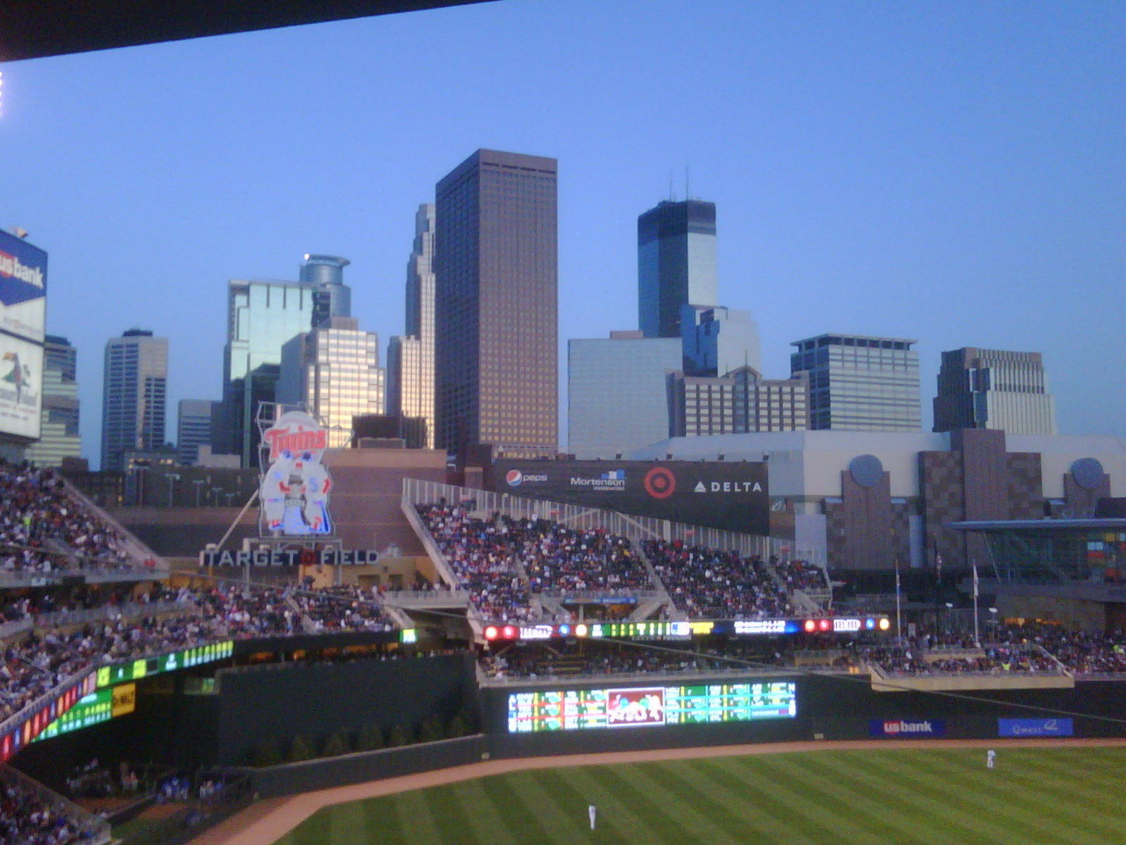 Twins versus Royals at the new Target Field, Minneapolis