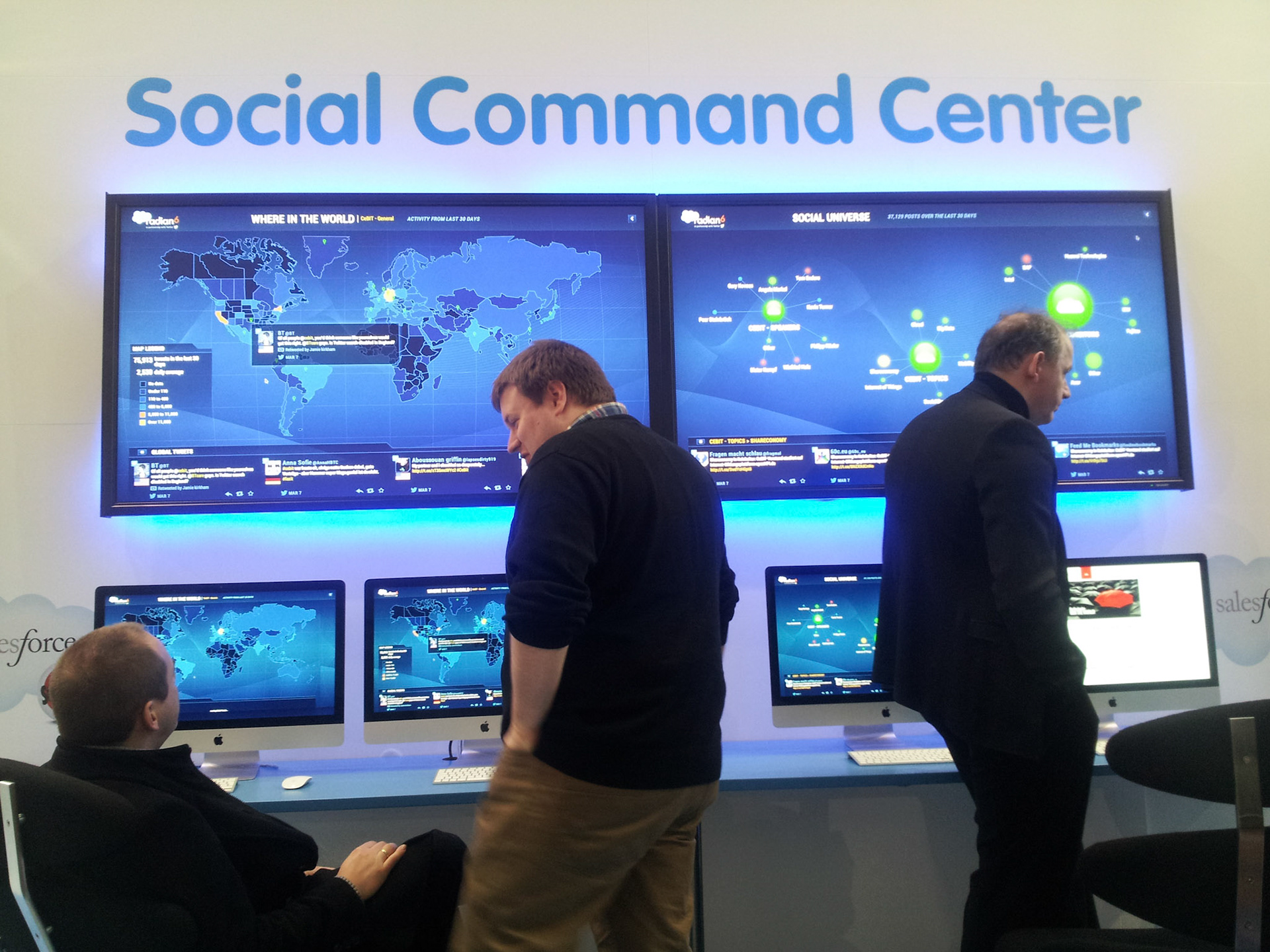 Salesforce social command centre at Cebit