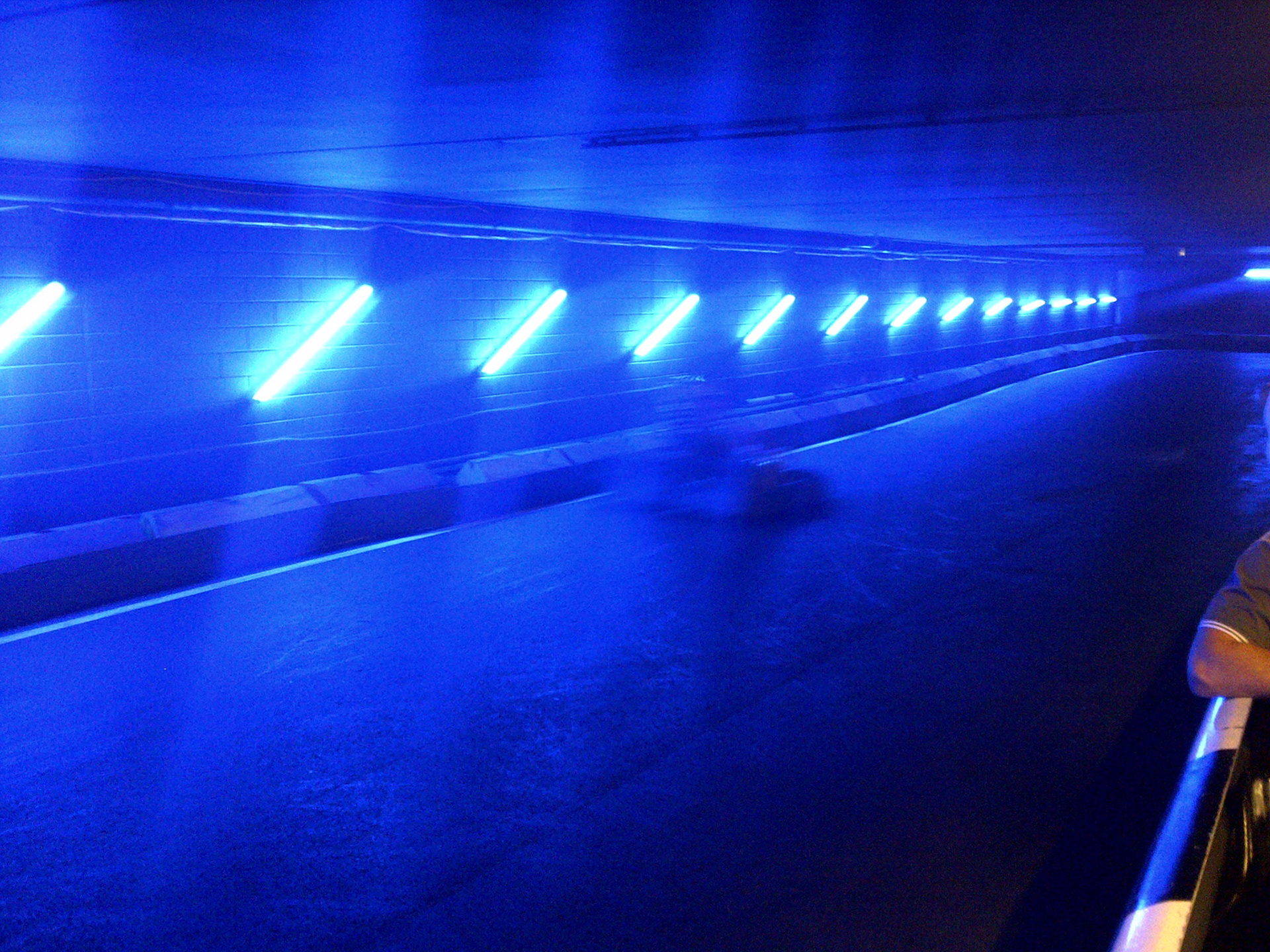 Tunnel op kartbaan