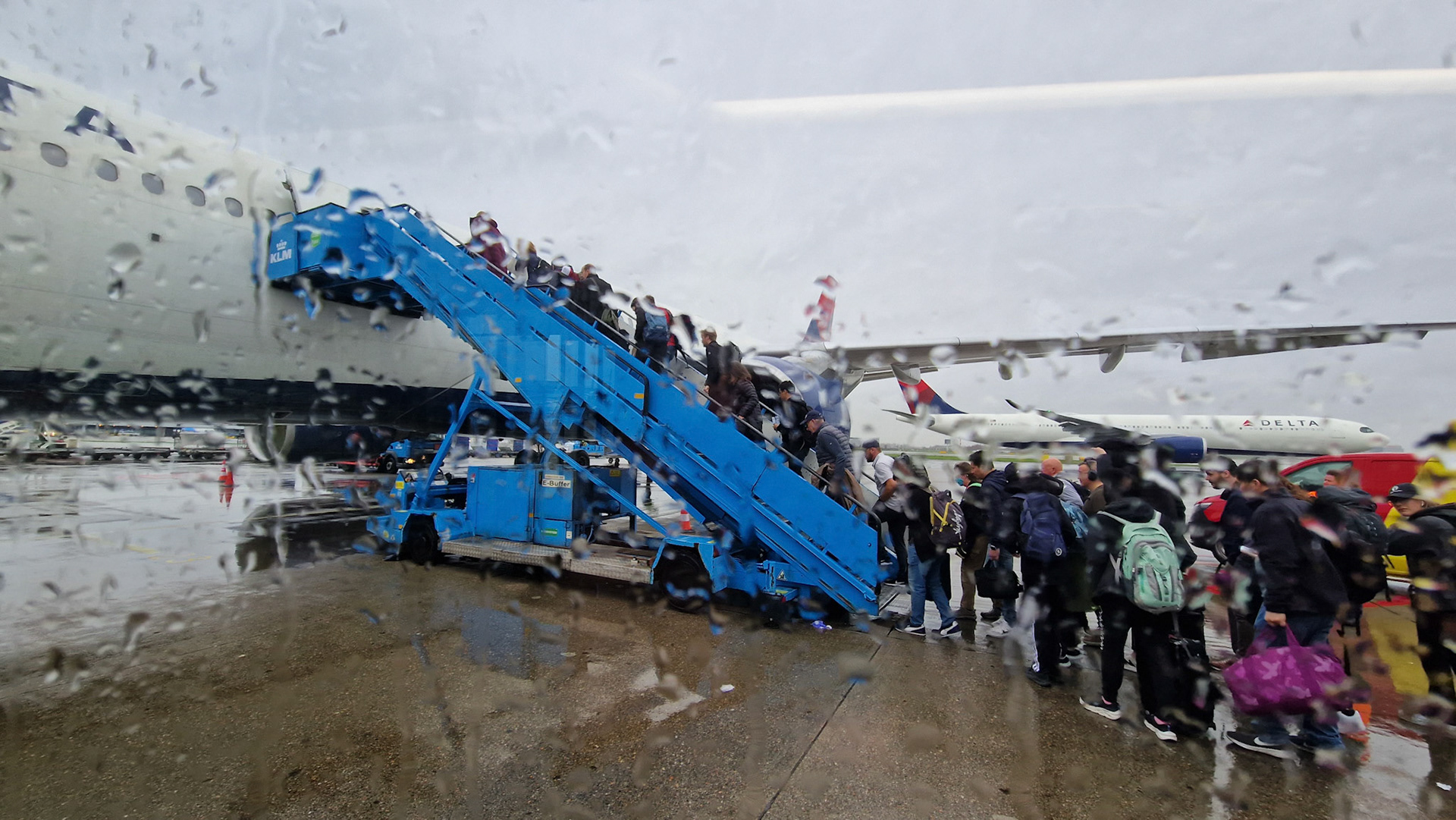 Rainy departure
