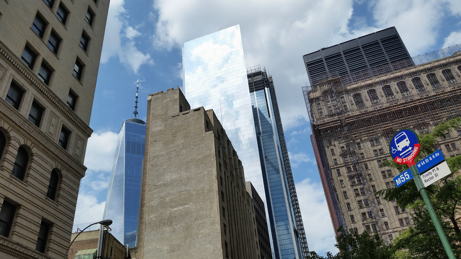 One World peeks around the corner