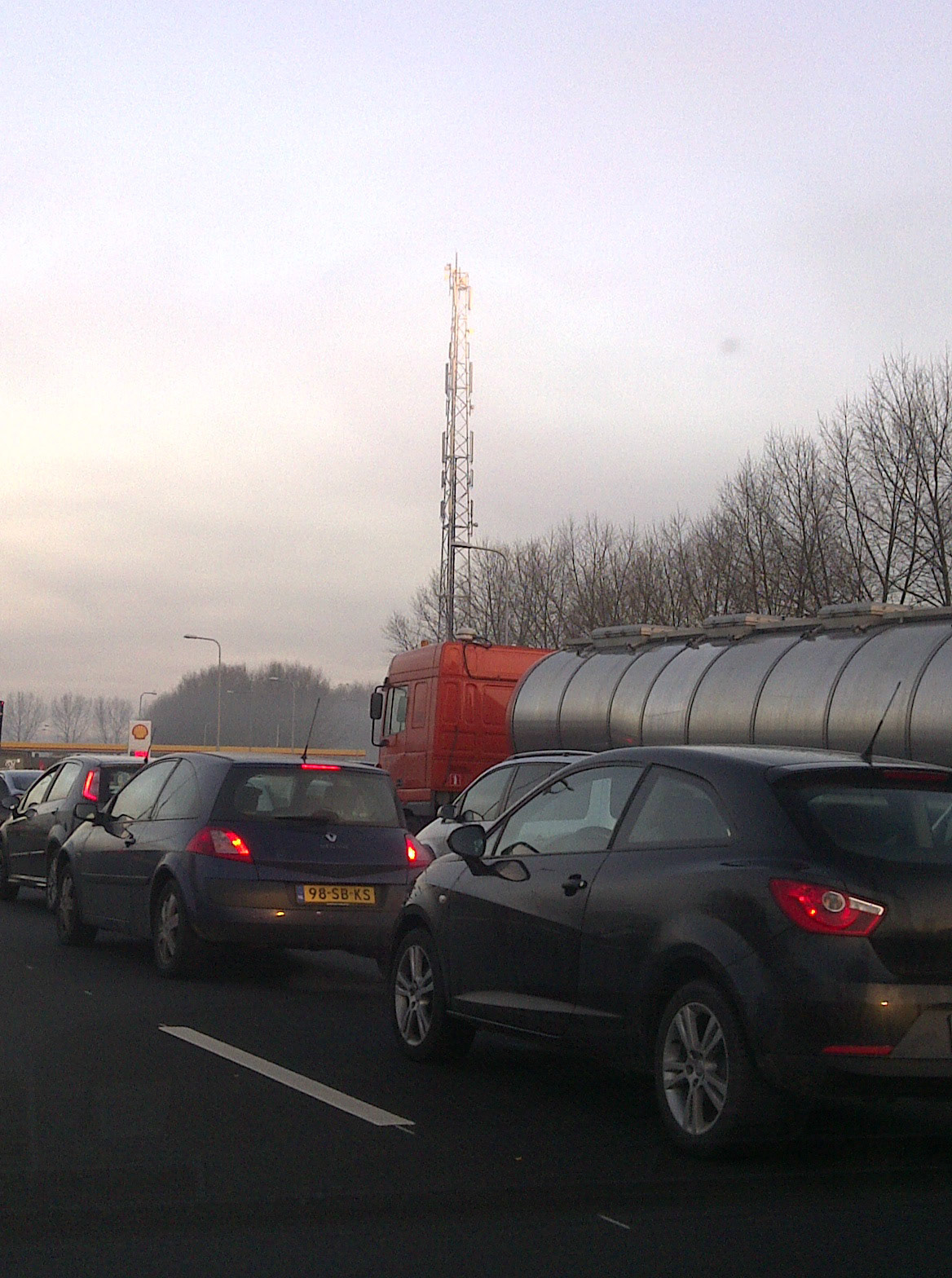 De zon op het puntje