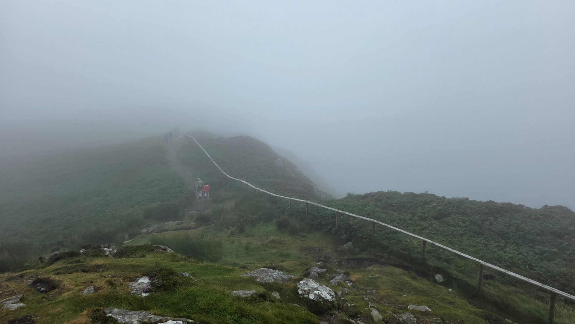 Slieve League in the mist