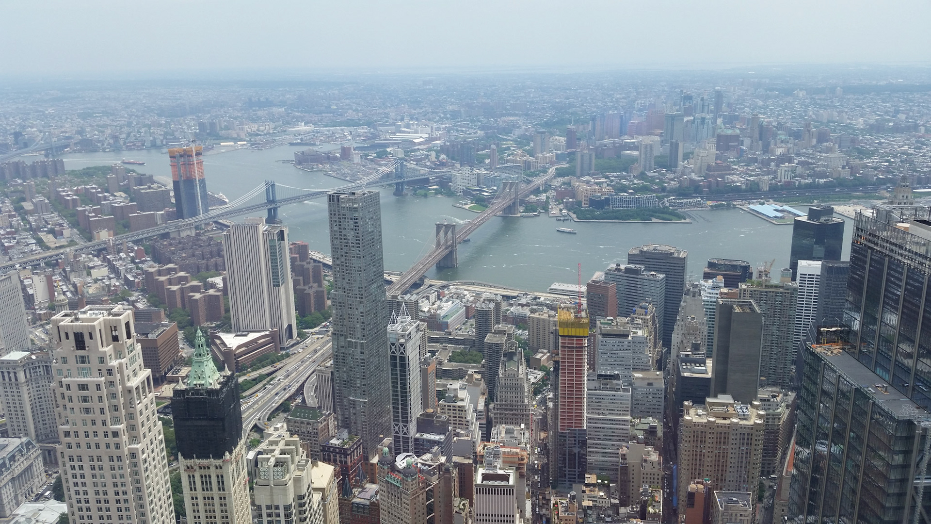 Brooklyn Bridge from the One World