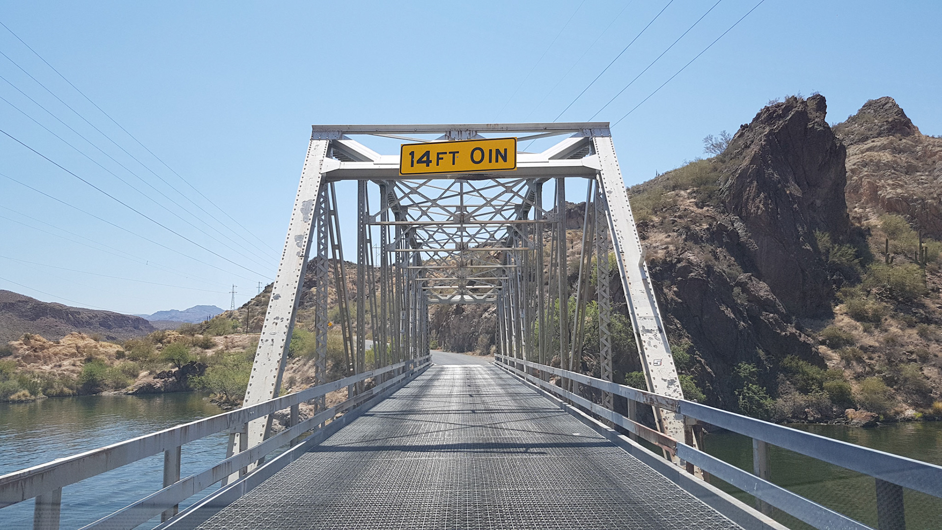 One lane bridge ahead