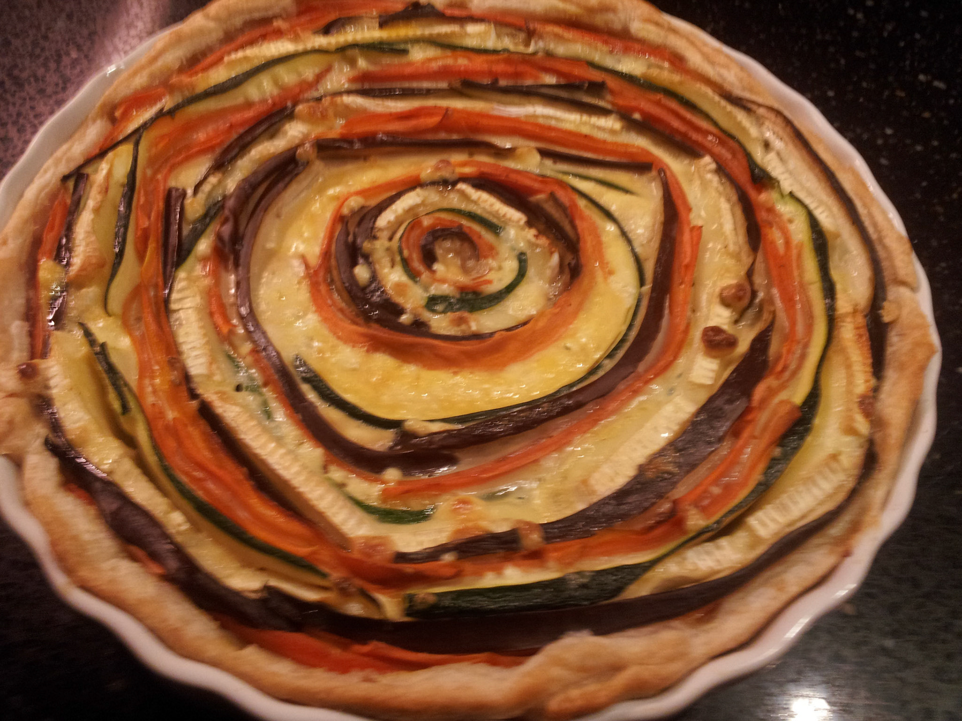 Prachtige hartige taart van Erna