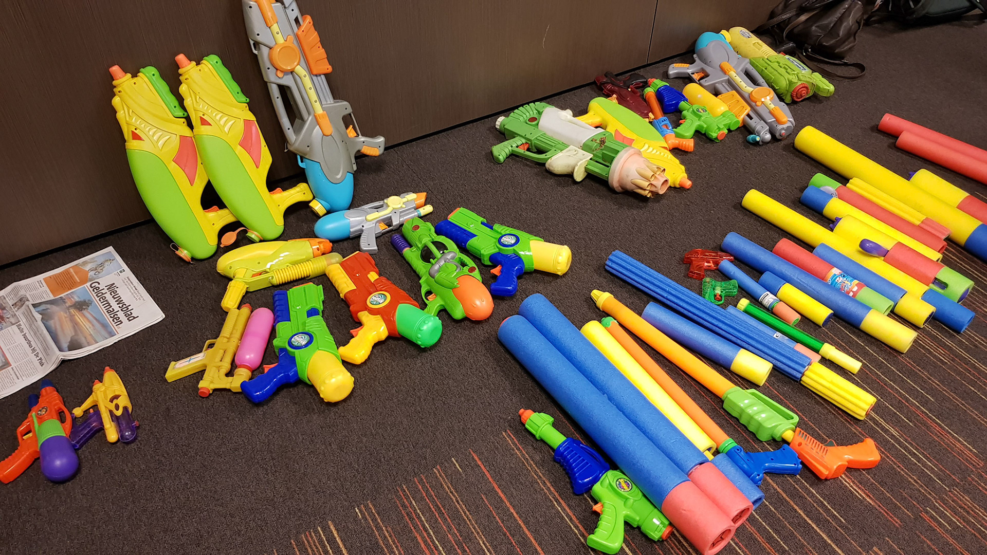 Hoeveel waterpistolen?