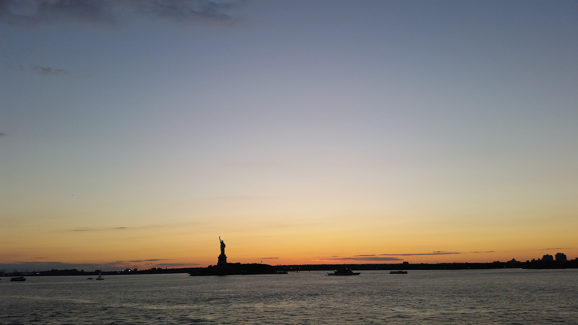 Sunset on the Staten Island Ferry