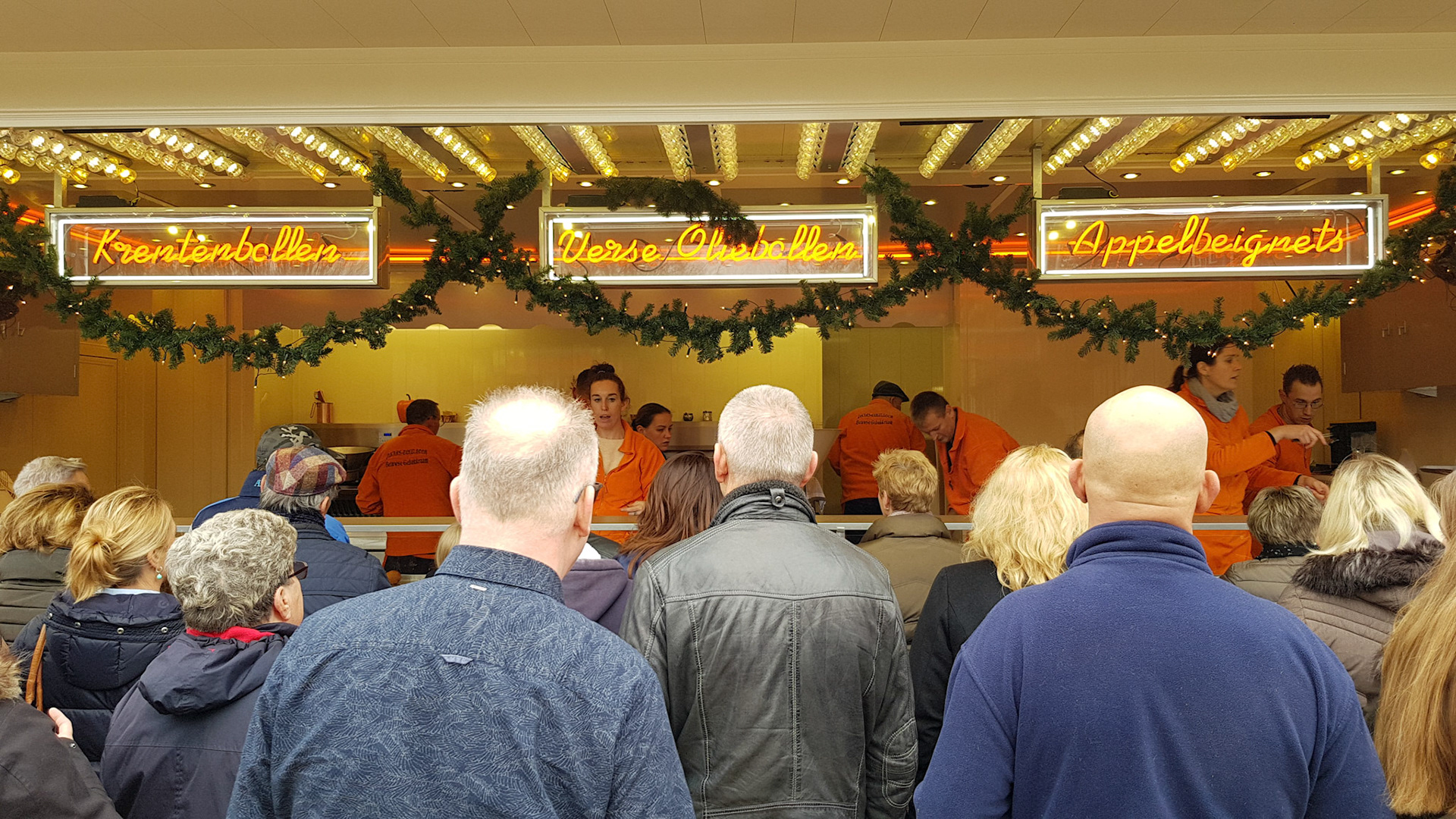 Oliebollenkraamdrukte